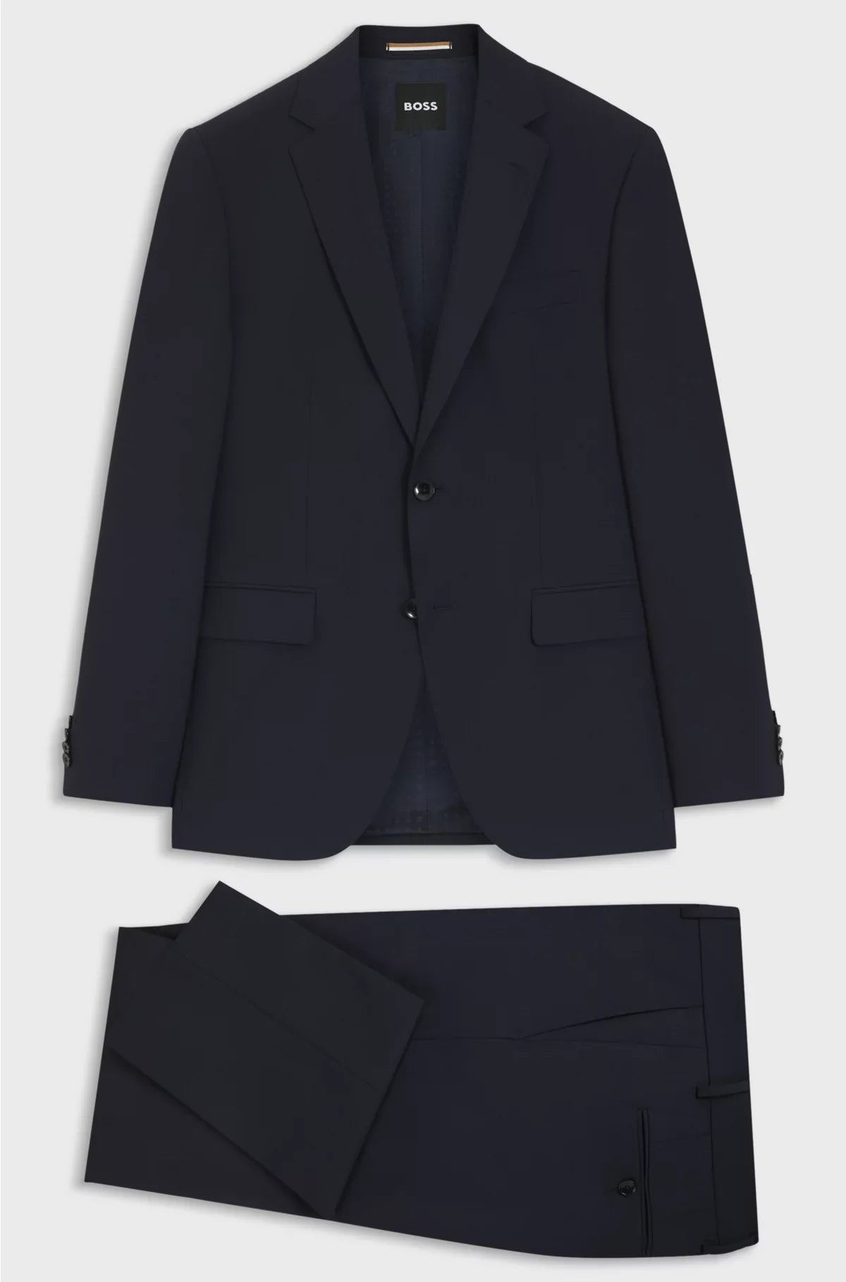REGULAR-FIT SUIT IN STRETCH VIRGIN WOOL