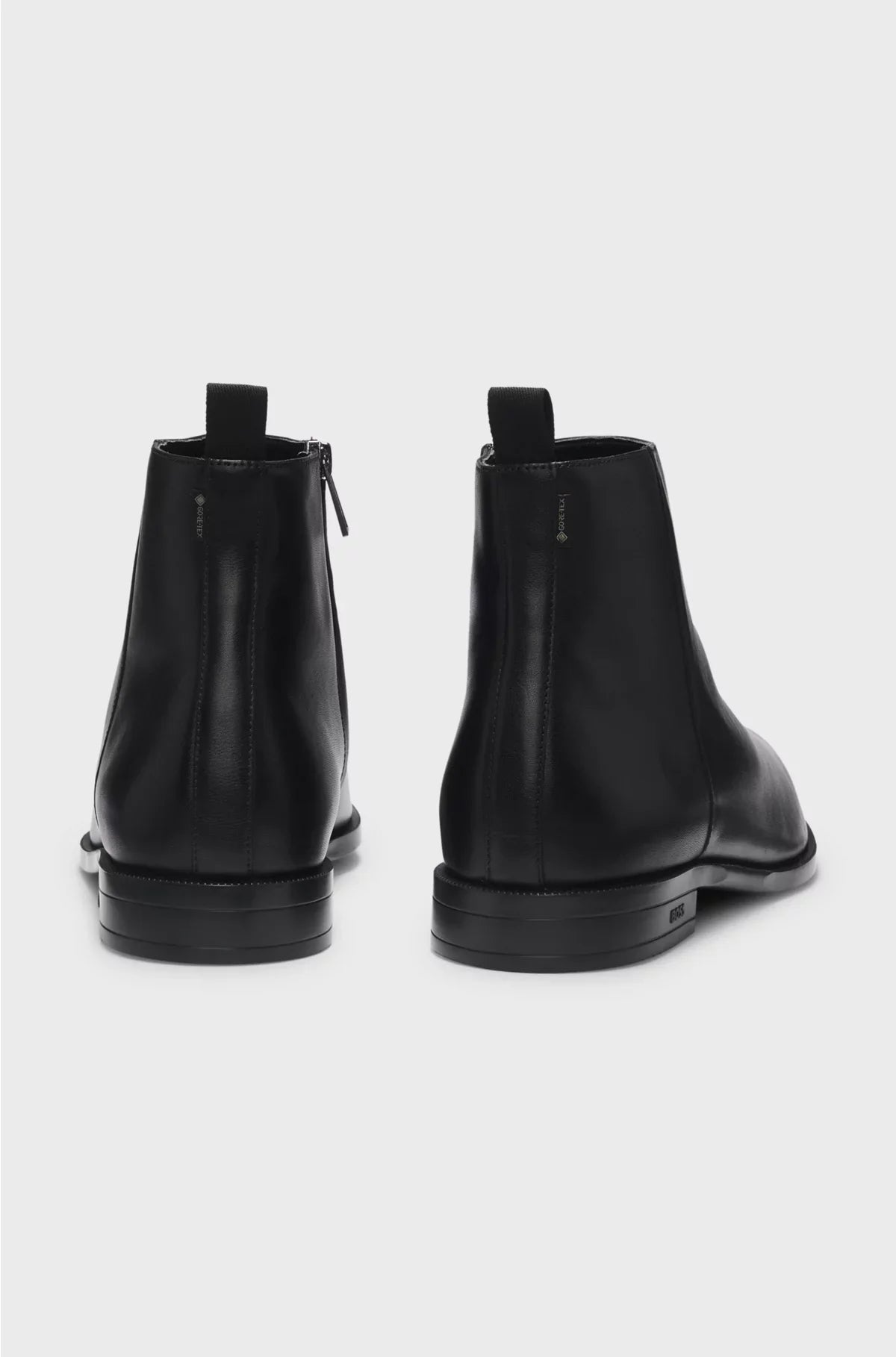 LEATHER ANKLE BOOTS WITH SIDE ZIP