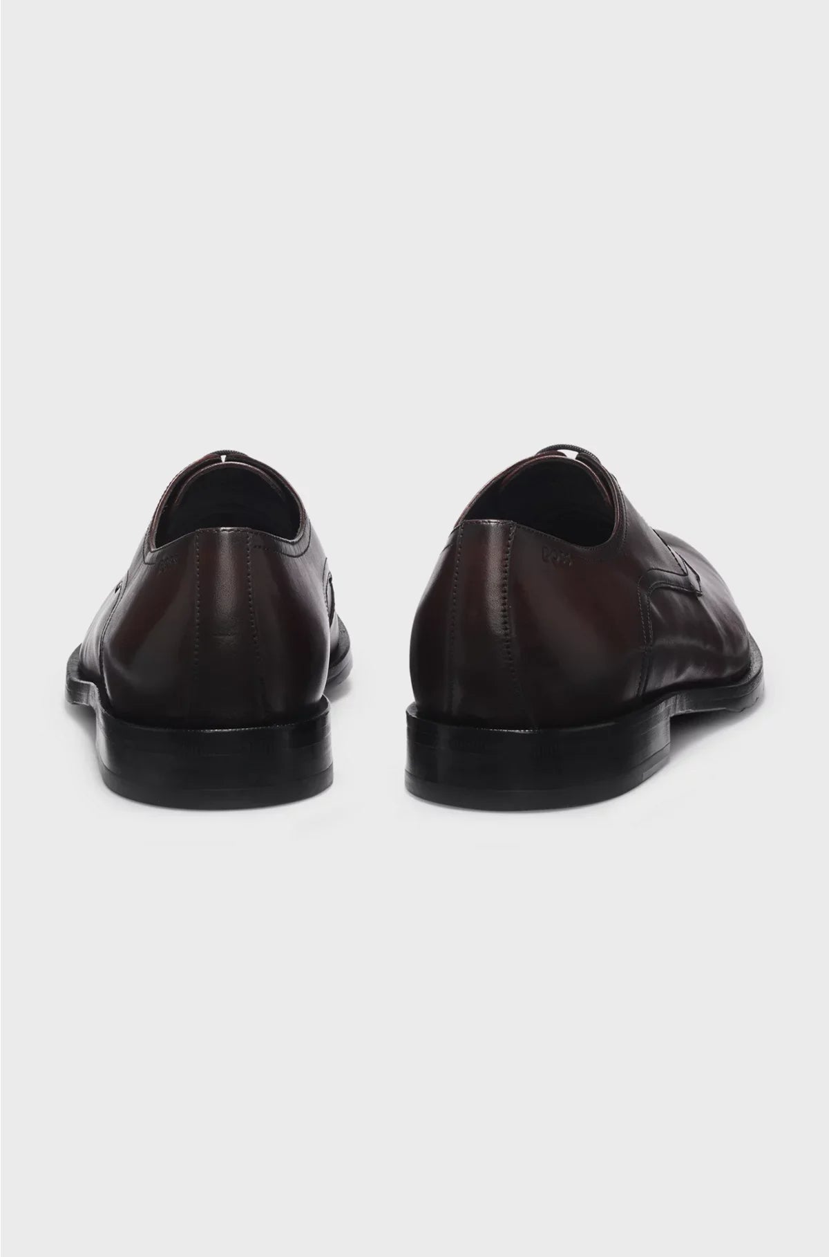 LEATHER DERBY SHOES WITH EMBOSSED LOGO
