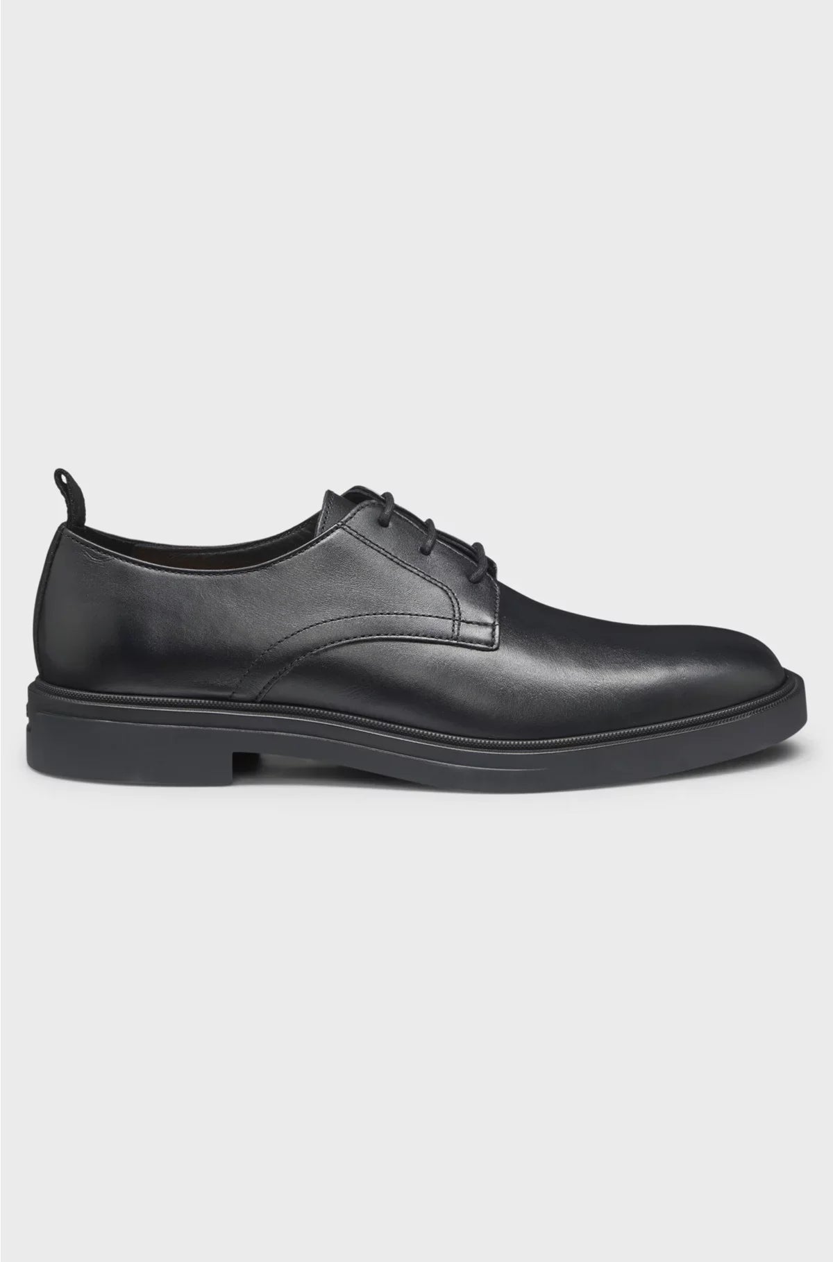LEATHER DERBY SHOES WITH RUBBER OUTSOLE