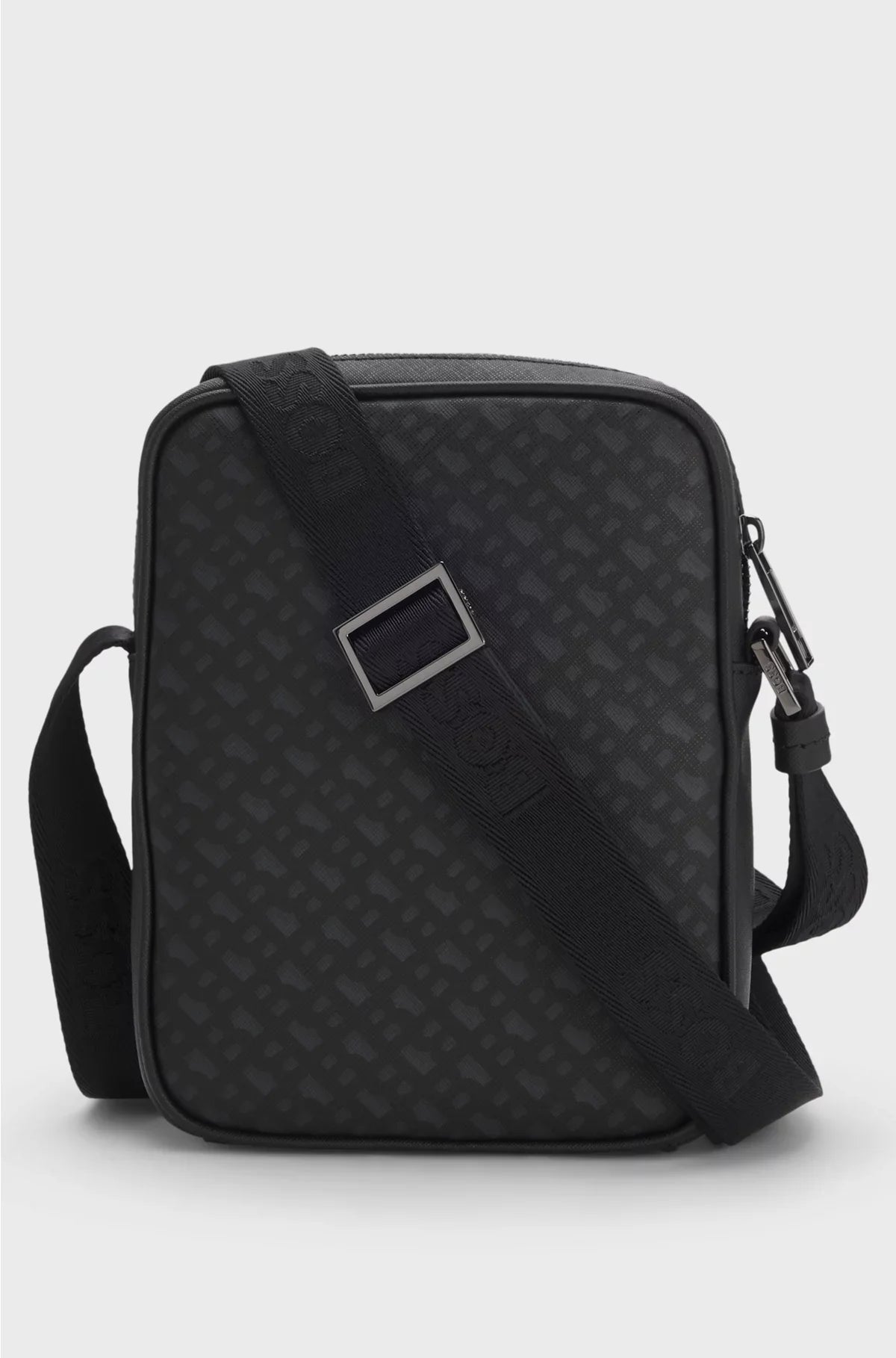 MONOGRAM REPORTER BAG WITH FOIL-EMBOSSED LOGO