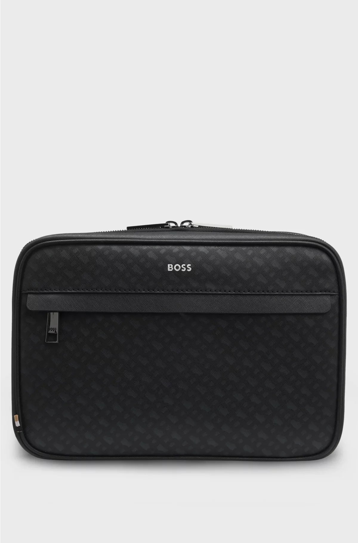MONOGRAM WASHBAG WITH FOIL-EMBOSSED LOGO