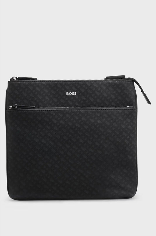 BORSA A BUSTA MONOGRAM CON LOGO STAMPATO A CALDO