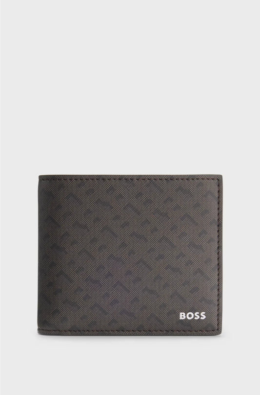 MONOGRAM WALLET WITH FOIL-EMBOSSED LOGO