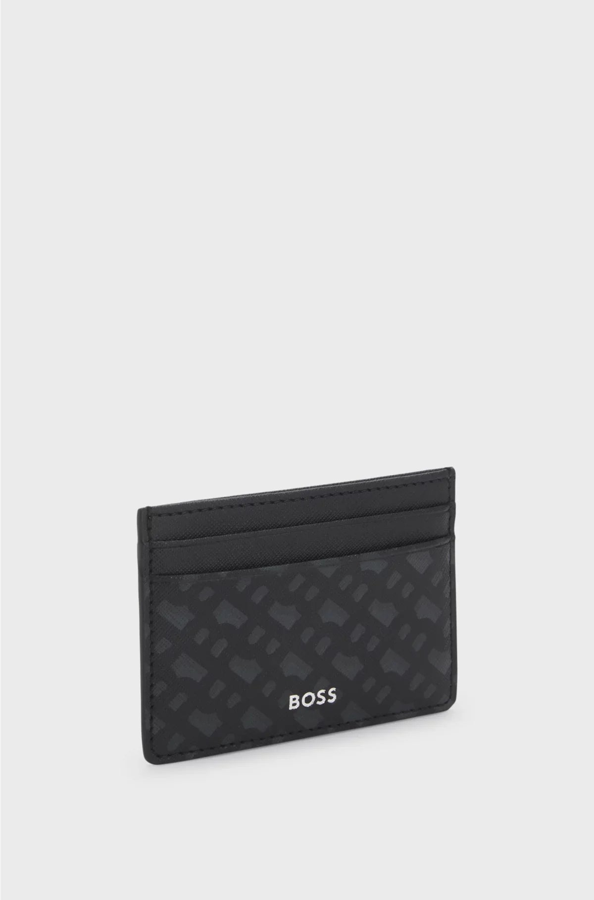 MONOGRAM CARD HOLDER WITH FOIL-EMBOSSED LOGO