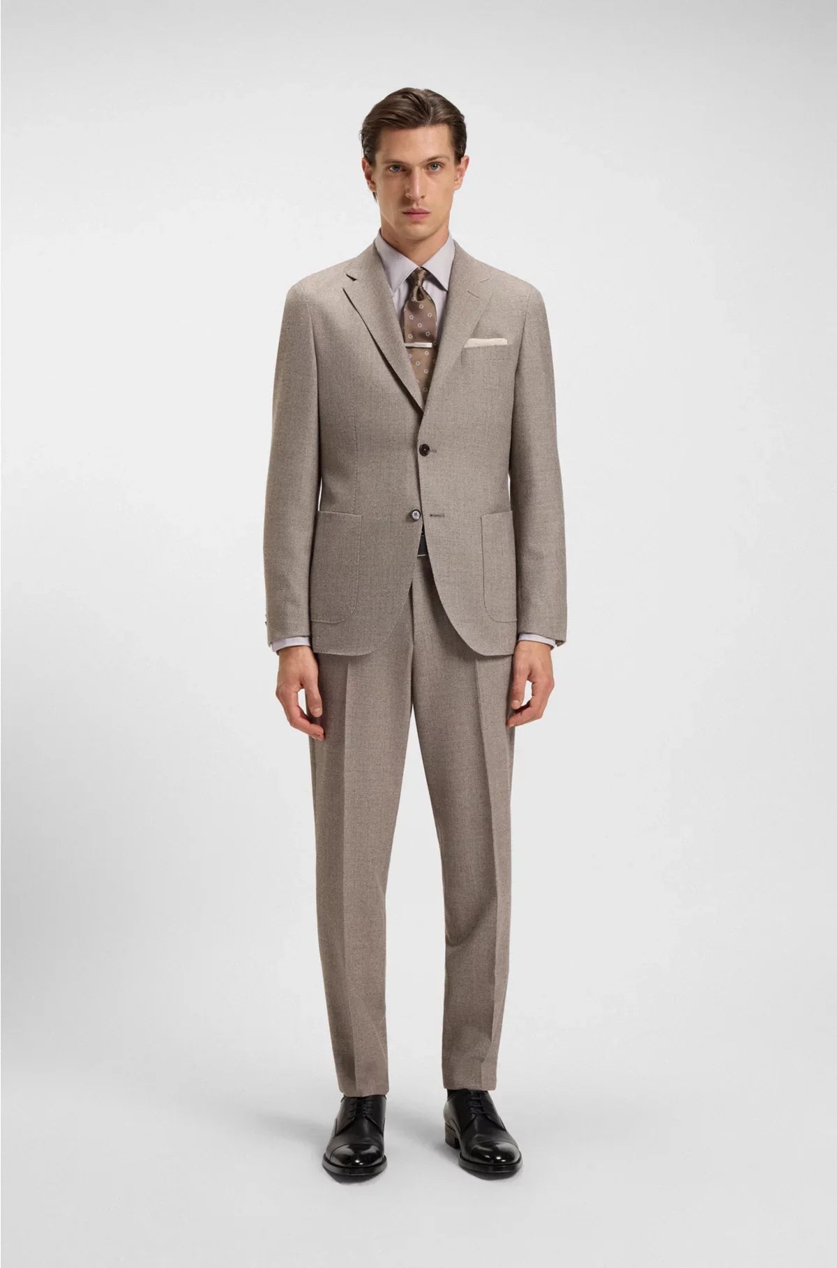 SLIM-FIT SHIRT IN AN ITALIAN-MADE COTTON BLEND