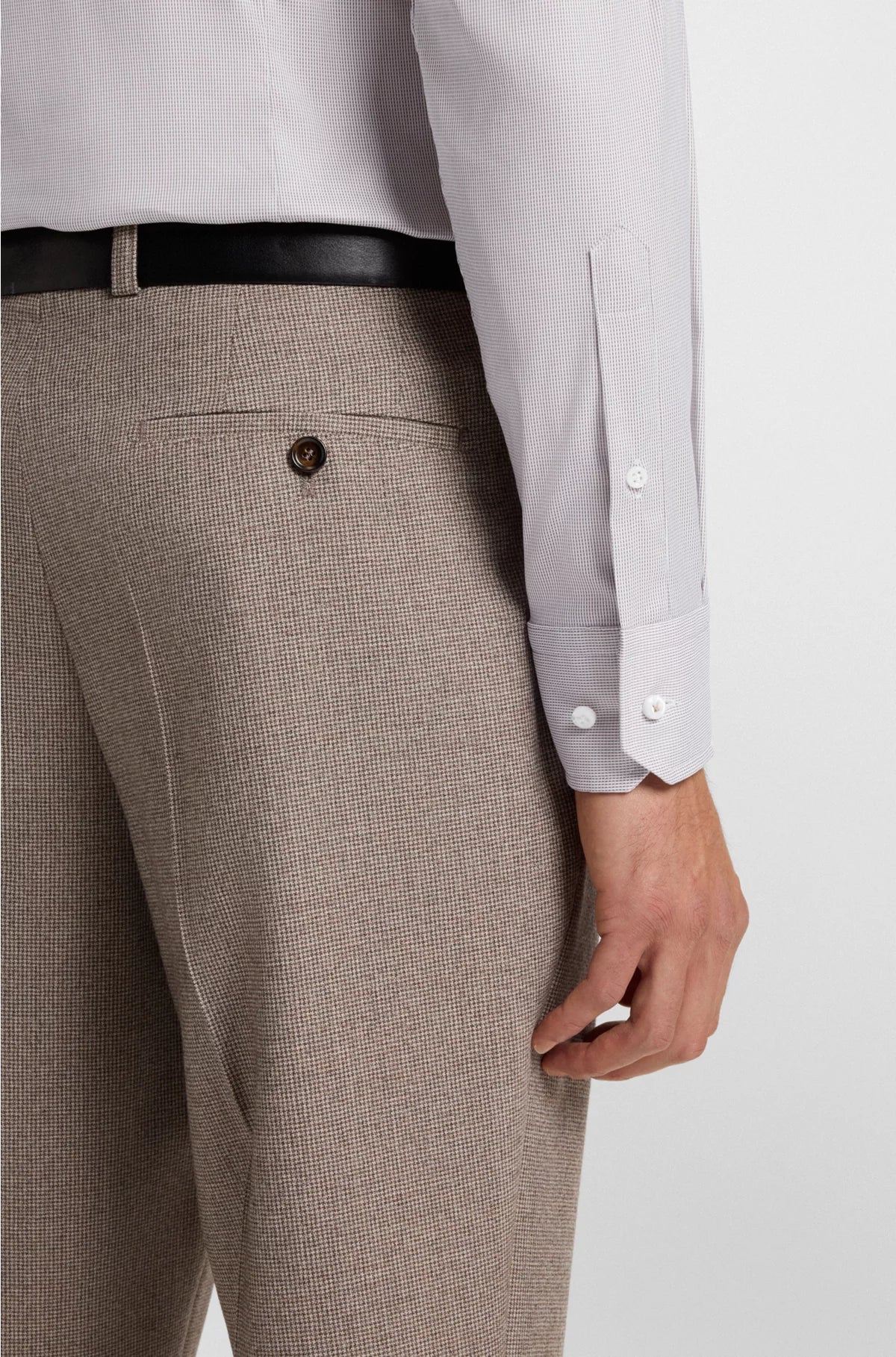 SLIM-FIT SHIRT IN AN ITALIAN-MADE COTTON BLEND