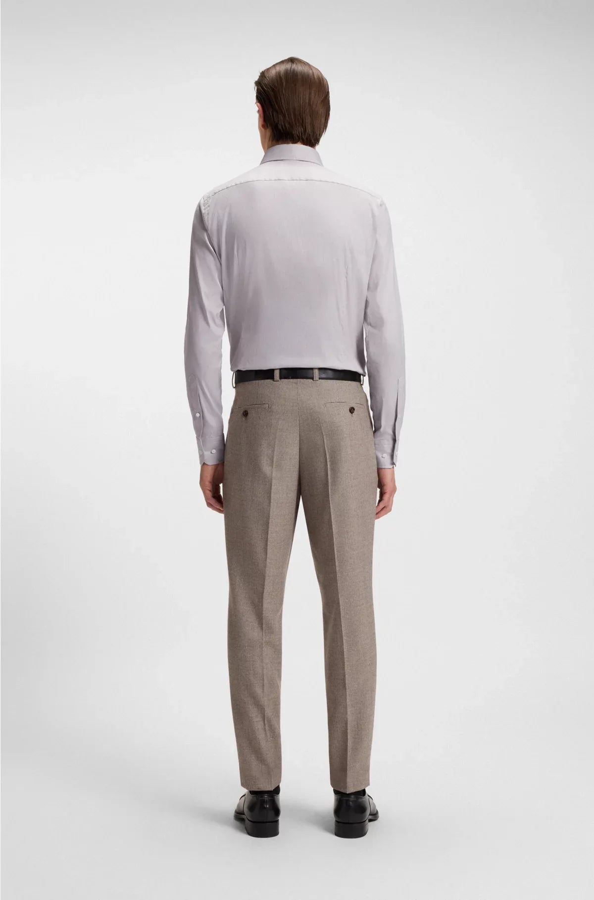 SLIM-FIT SHIRT IN AN ITALIAN-MADE COTTON BLEND