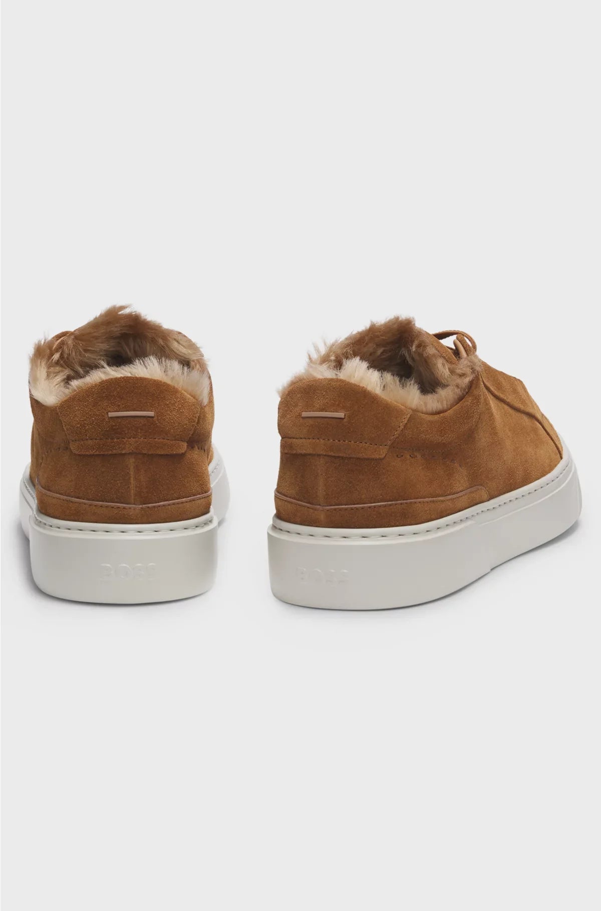 GARY SUEDE TRAINERS WITH MOHAIR LINING