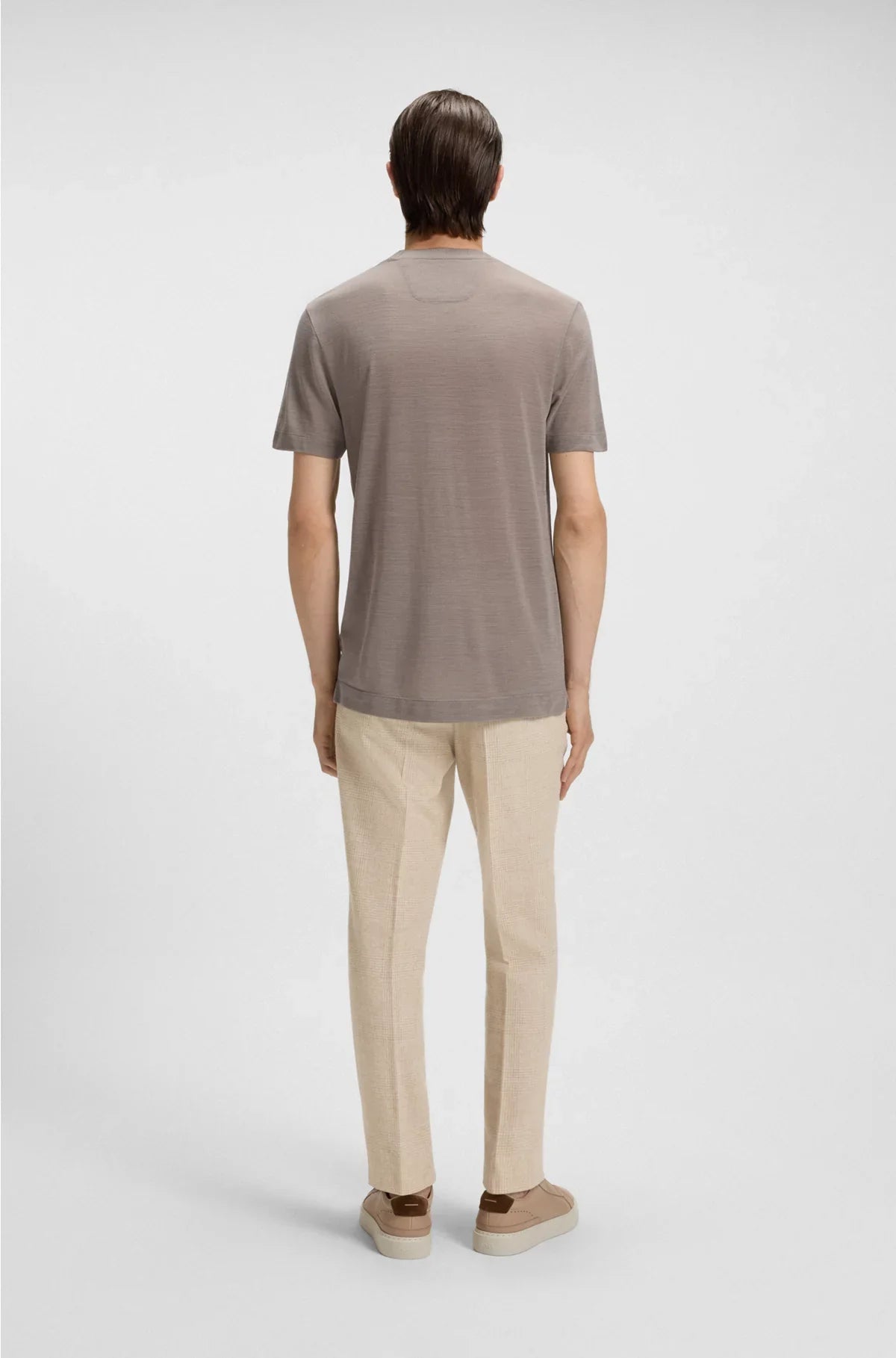 T-SHIRT REGULAR FIT IN SETA E LANA