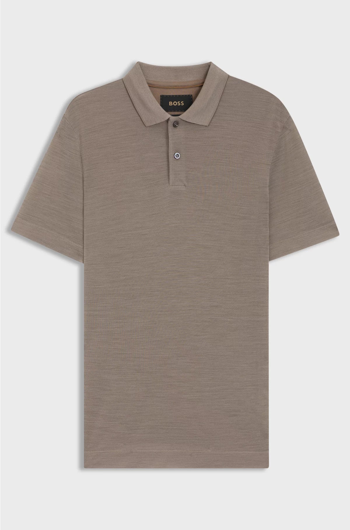 SILK-WOOL POLO SHIRT WITH MOTHER-OF-PEARL BUTTONS