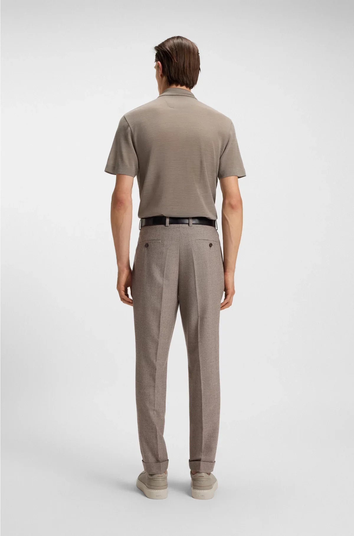SILK-WOOL POLO SHIRT WITH MOTHER-OF-PEARL BUTTONS