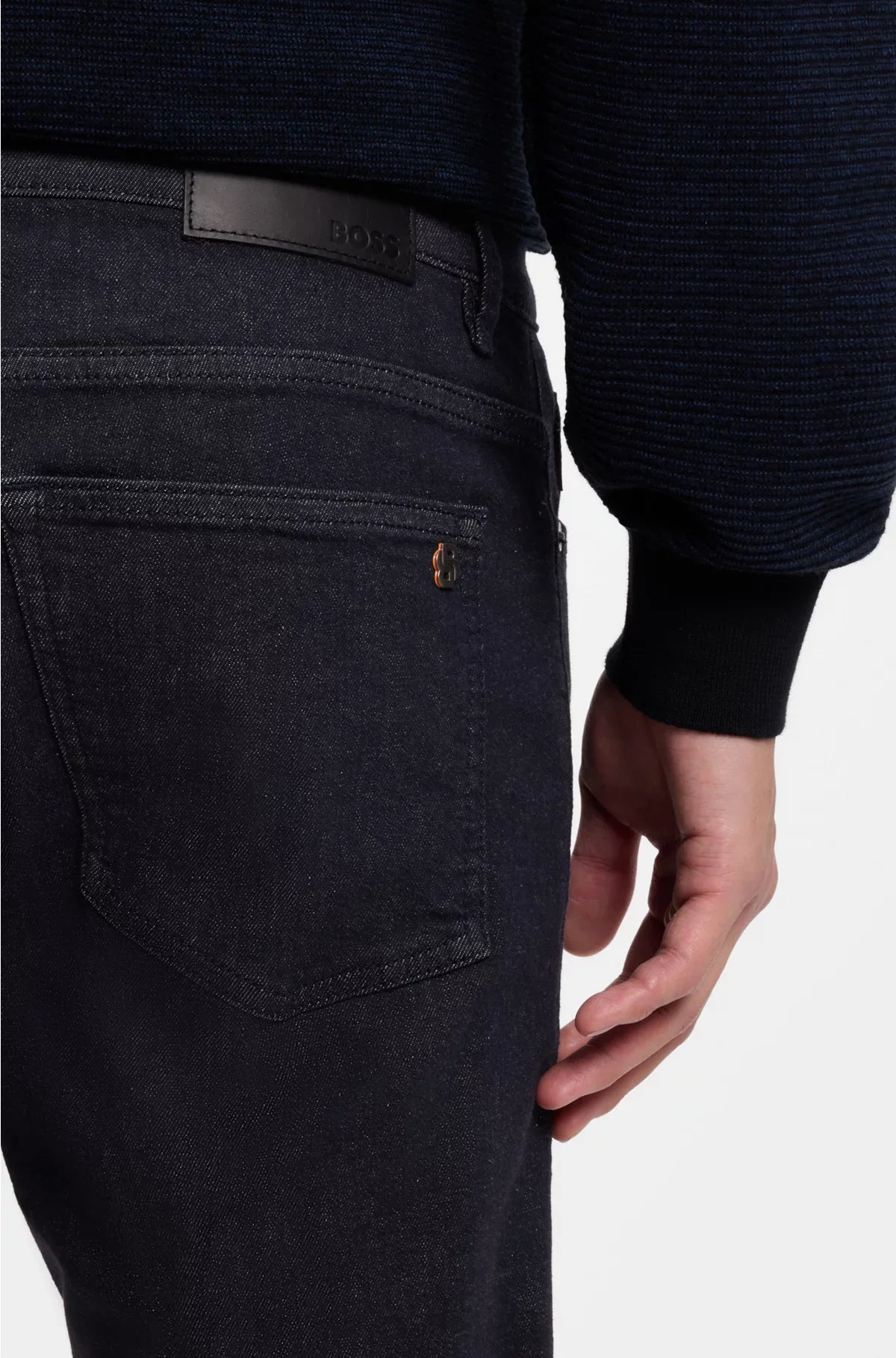 JEANS DELAWARE SLIM-FIT IN DENIM MORBIDO DARK-BLUE SOFT-MOTION