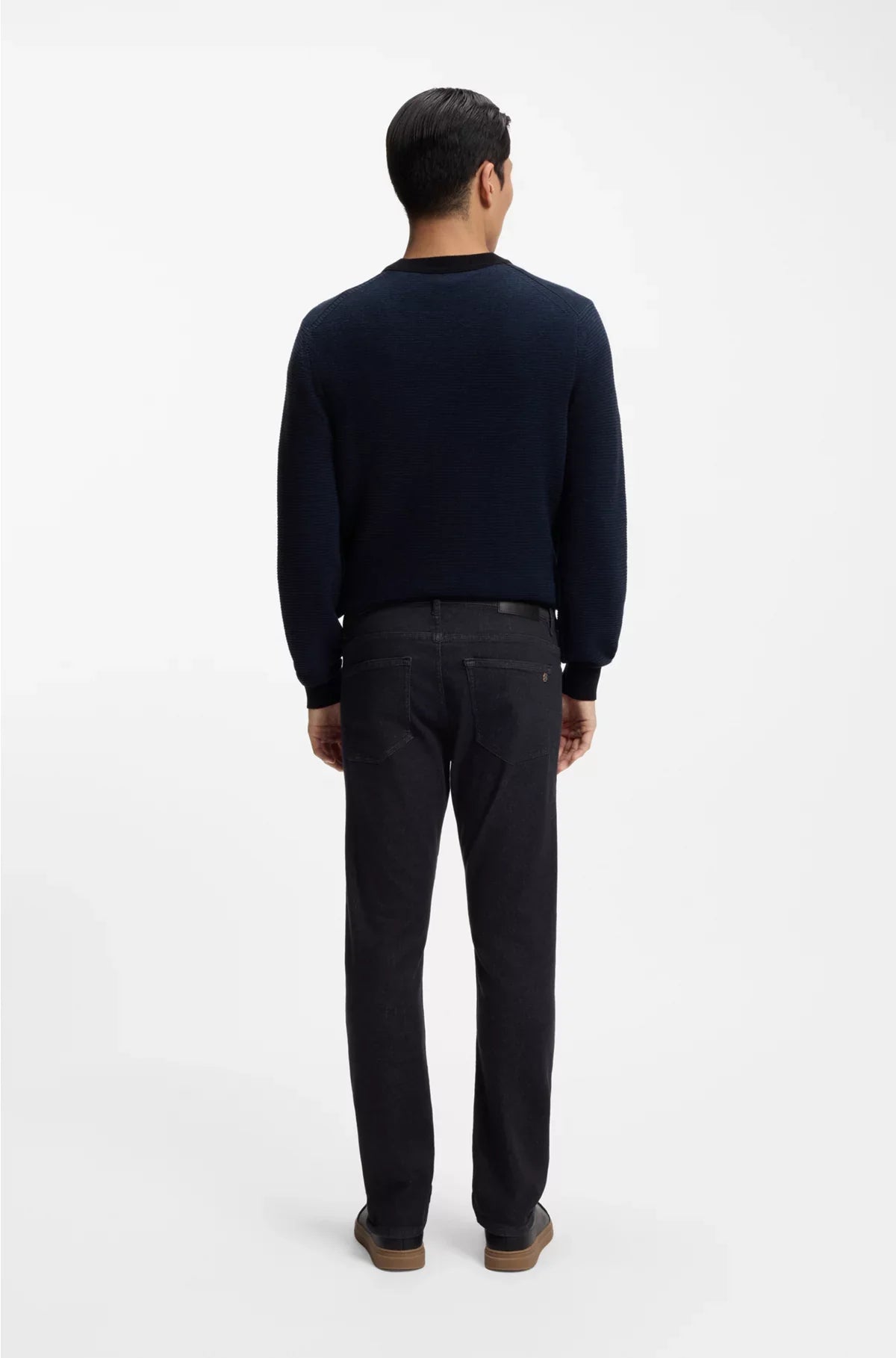 JEANS DELAWARE SLIM-FIT IN DENIM MORBIDO DARK-BLUE SOFT-MOTION