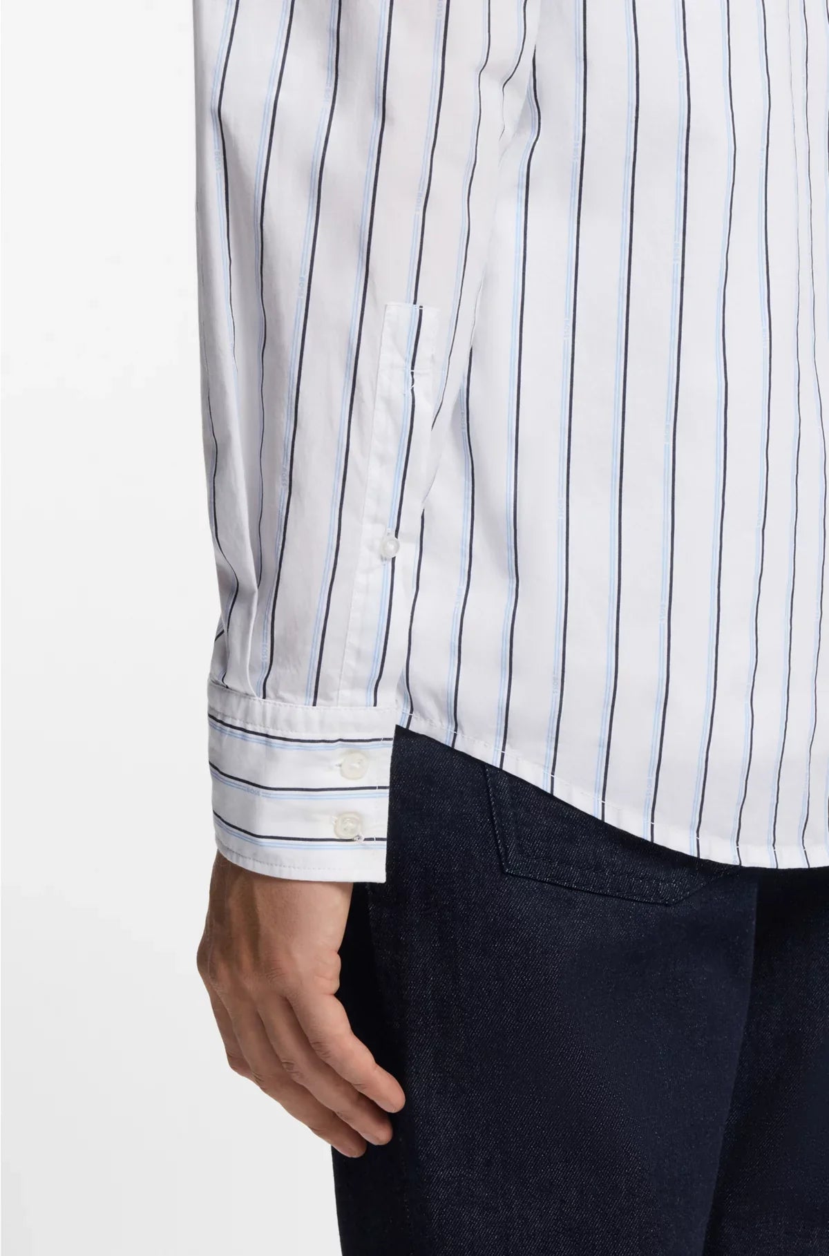 REGULAR-FIT SHIRT IN PRINTED COTTON POPLIN