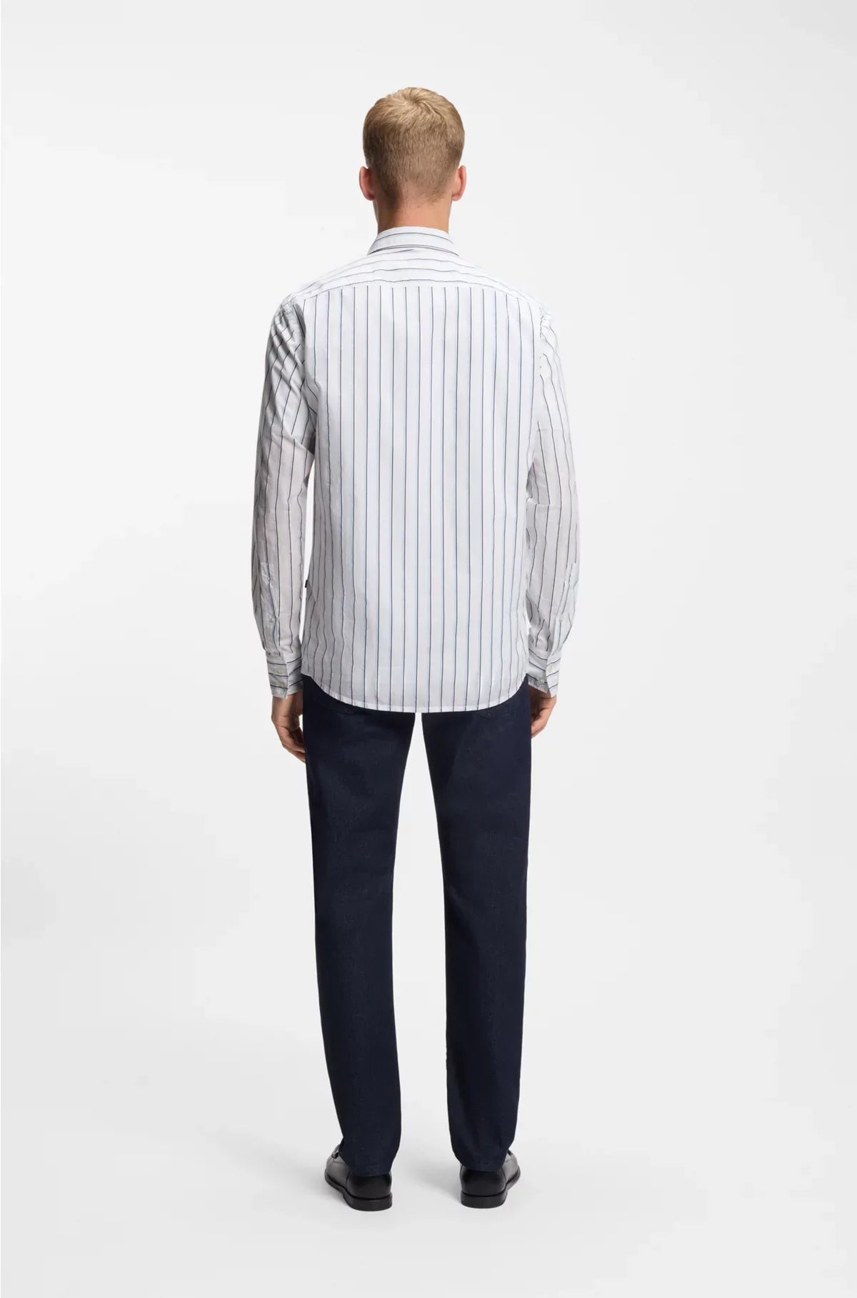 REGULAR-FIT SHIRT IN PRINTED COTTON POPLIN