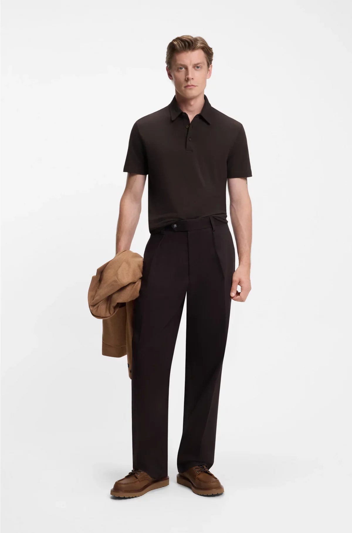 POLO SHIRT IN COTTON AND SILK
