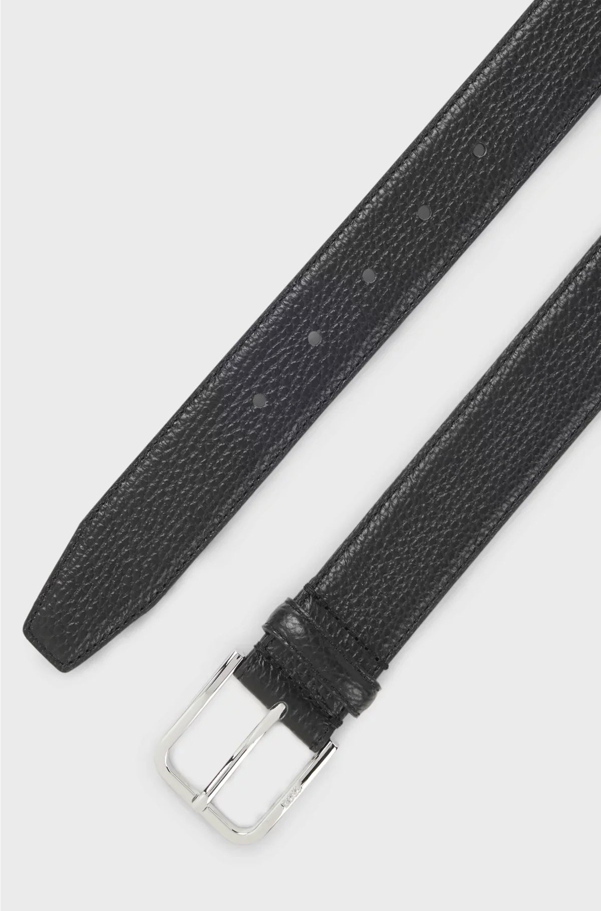 ITALIAN-LEATHER BELT WITH PIN BUCKLE