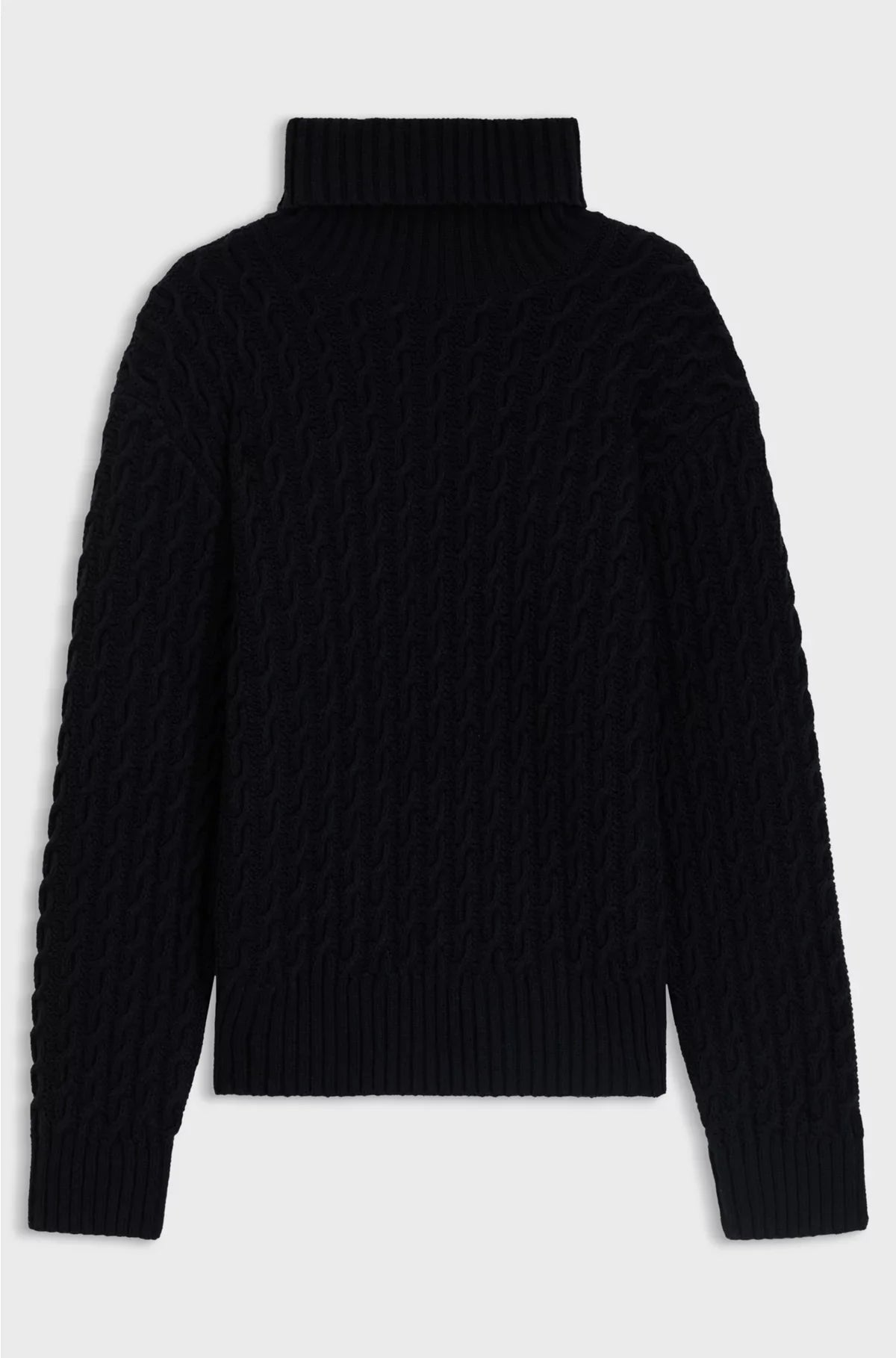 CABLE-KNIT SWEATER IN WOOL AND CASHMERE
