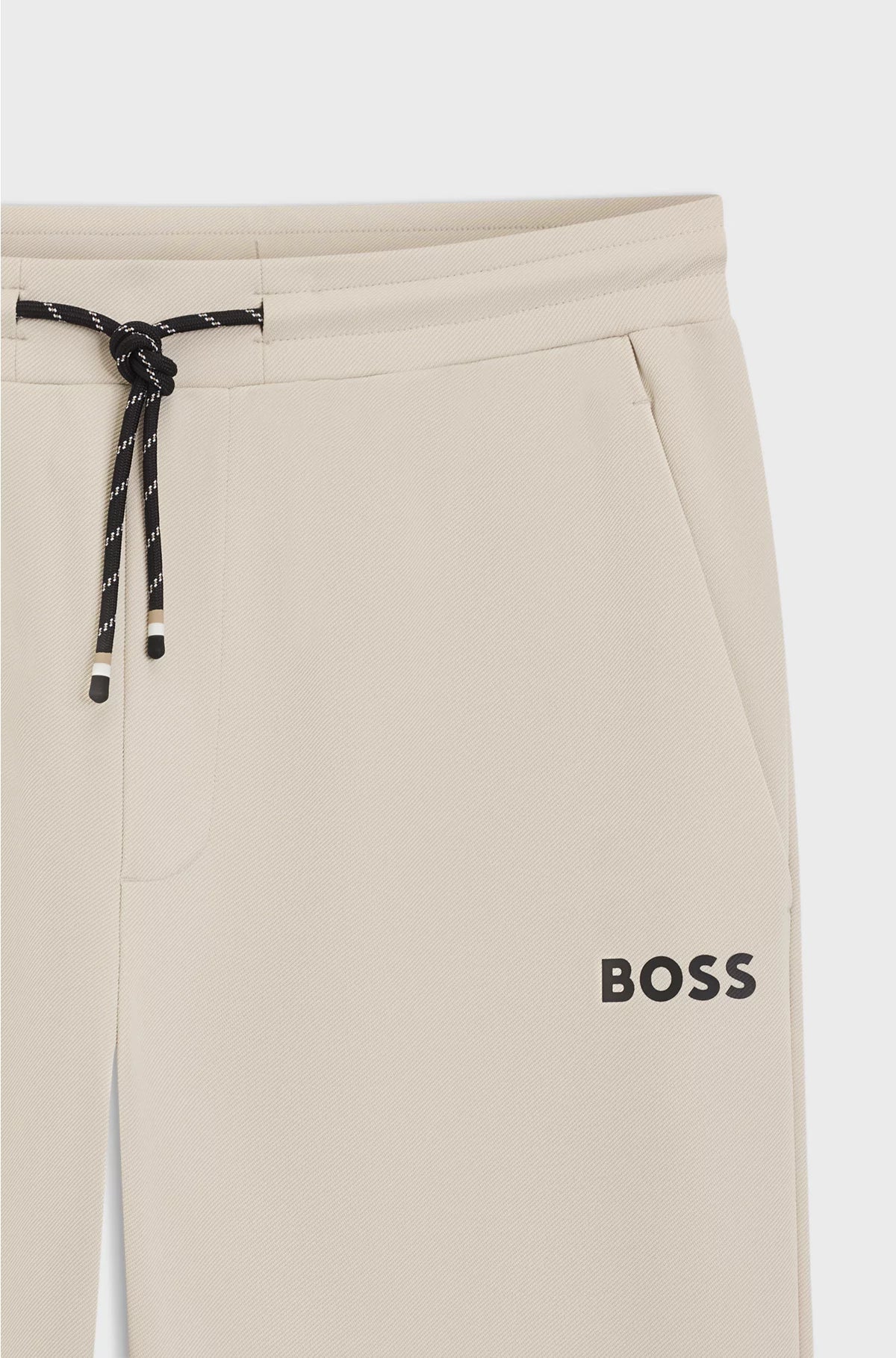STRETCH-GABARDINE TRACKSUIT BOTTOMS WITH ZIPPED HEMS