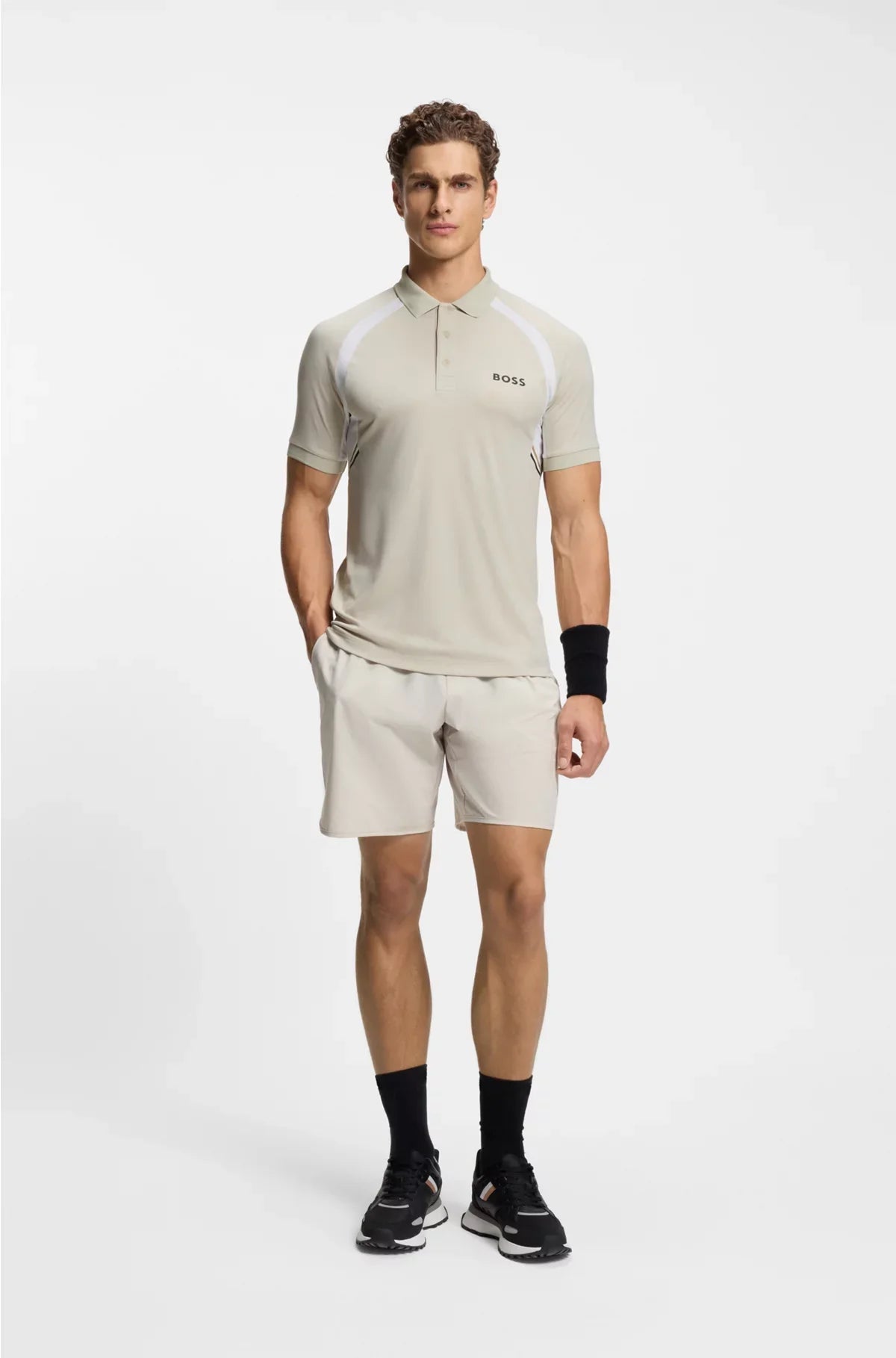 QUICK-DRY SLIM-FIT POLO SHIRT IN STRETCH FABRIC