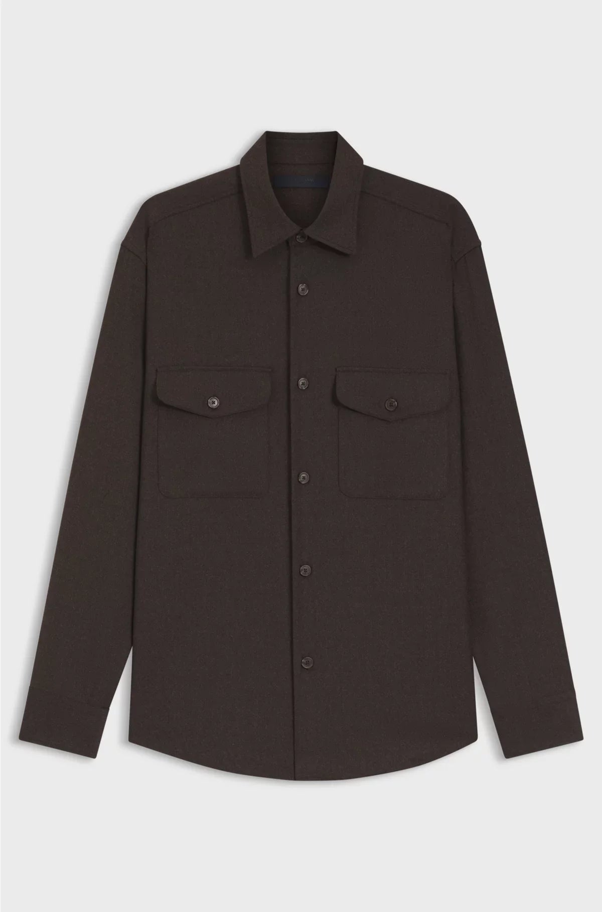 RELAXED-FIT SHIRT IN VIRGIN WOOL
