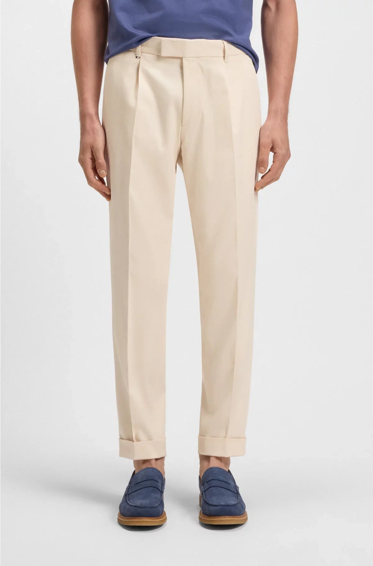 WASHABLE TROUSERS IN COMFORT-STRETCH FABRIC