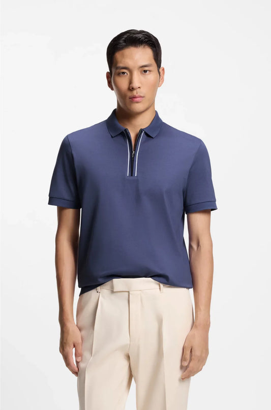 REGULAR-FIT POLO SHIRT IN MERCERISED COTTON