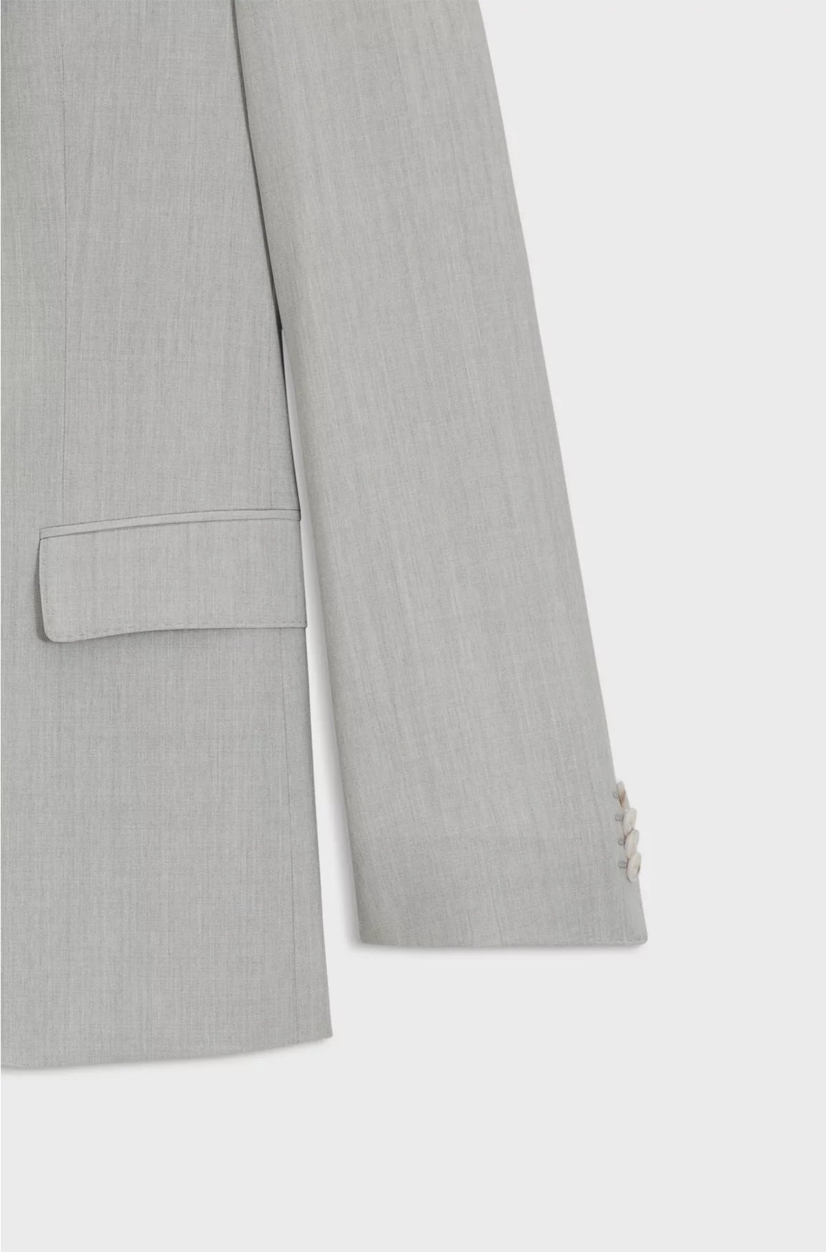 TWO-PIECE SLIM-FIT SUIT IN PATTERNED VIRGIN WOOL