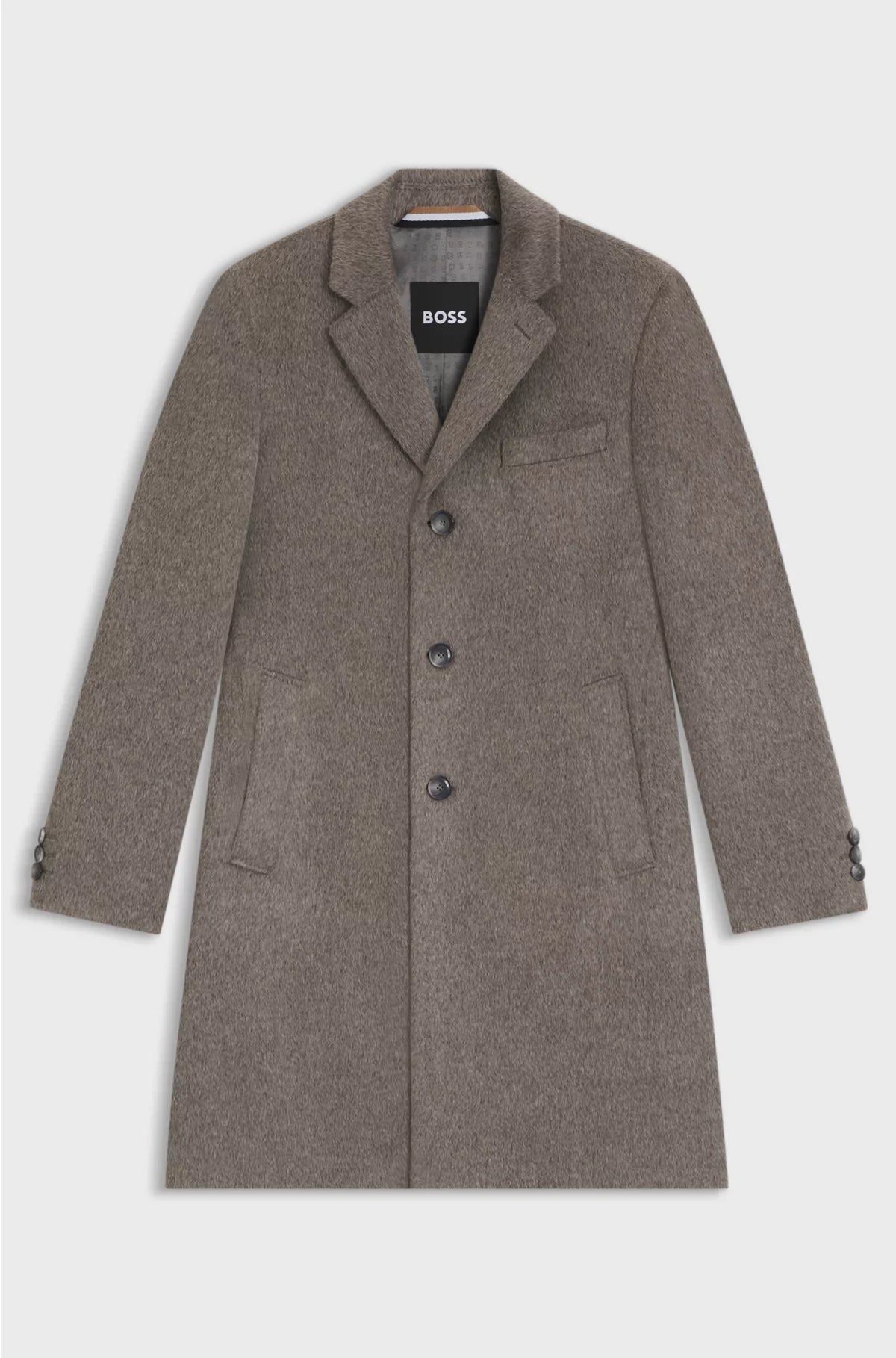 SLIM-FIT COAT IN AN ALPACA BLEND