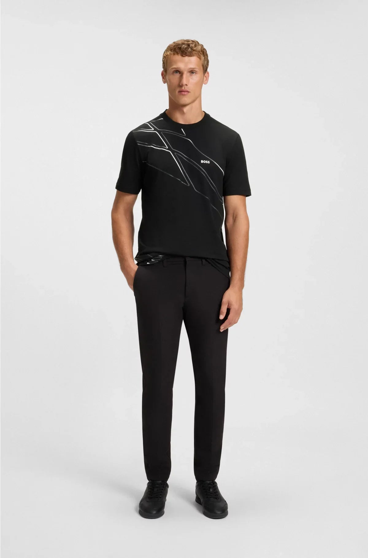 ACTIVE T-SHIRT IN MOISTURE-WICKING STRETCH PIQUE