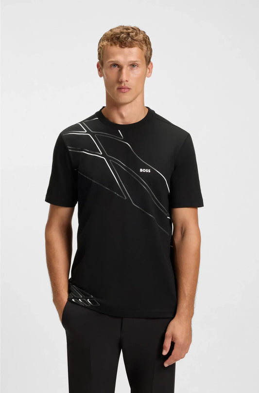 ACTIVE T-SHIRT IN MOISTURE-WICKING STRETCH PIQUE
