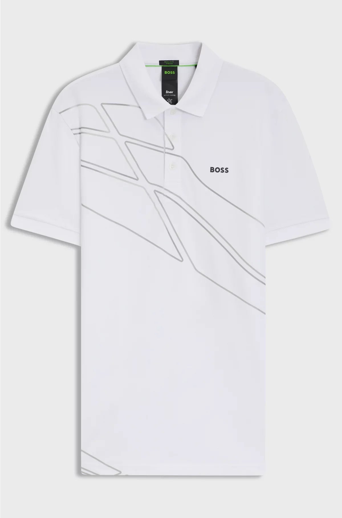 PADDY COTTON-BLEND POLO SHIRT WITH ARTWORK