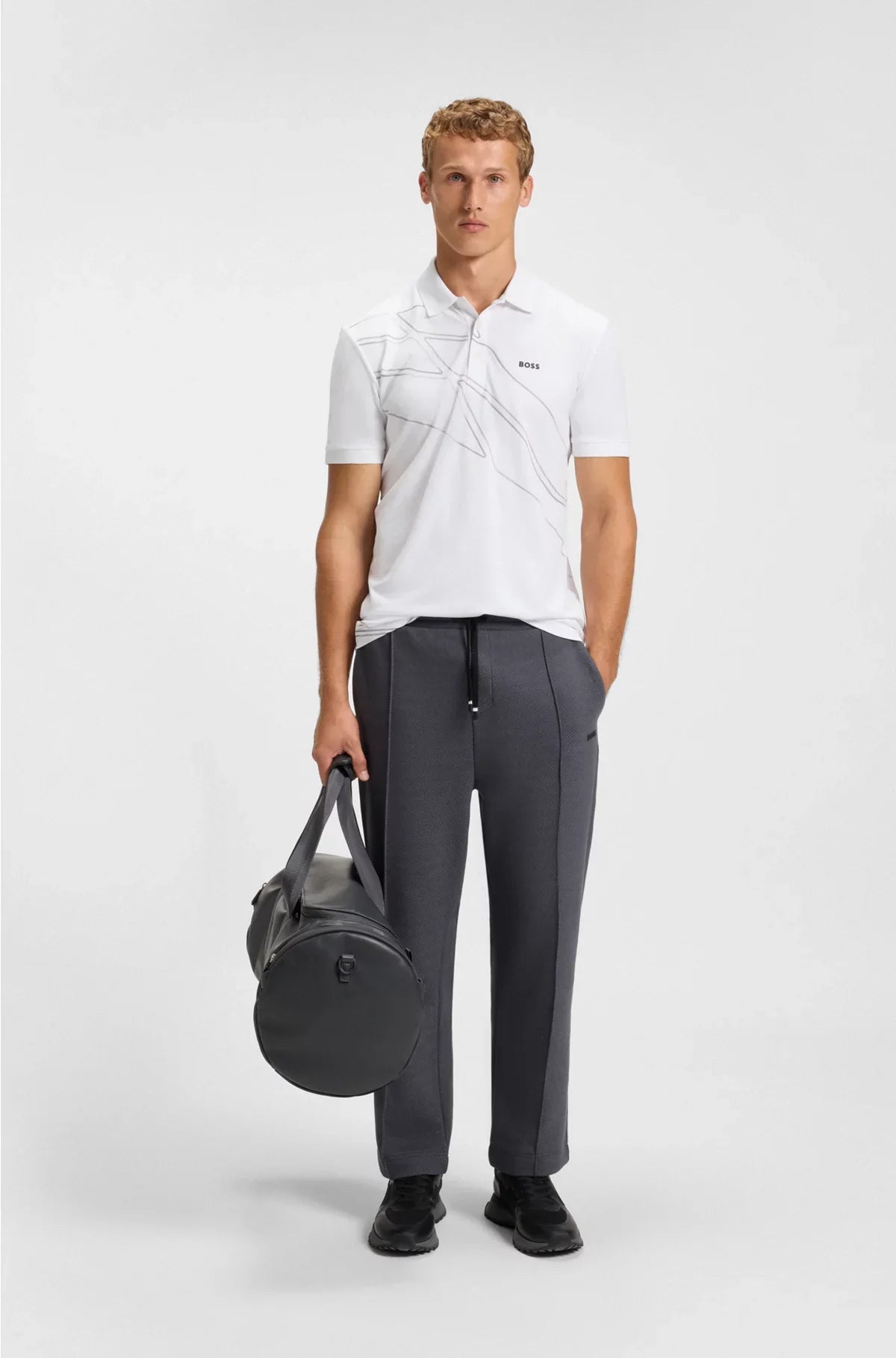 PADDY COTTON-BLEND POLO SHIRT WITH ARTWORK