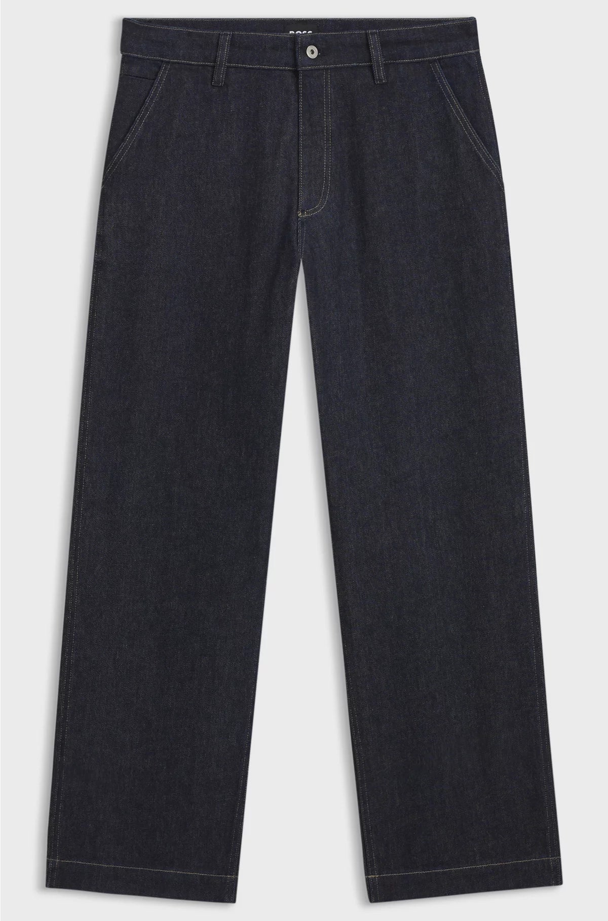 RELAXED-FIT JEANS IN INDIGO STRETCH DENIM