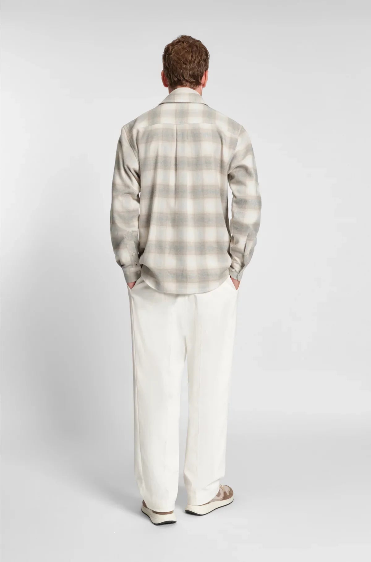 RELAXED-FIT SHIRT IN CHECKED COTTON FLANNEL