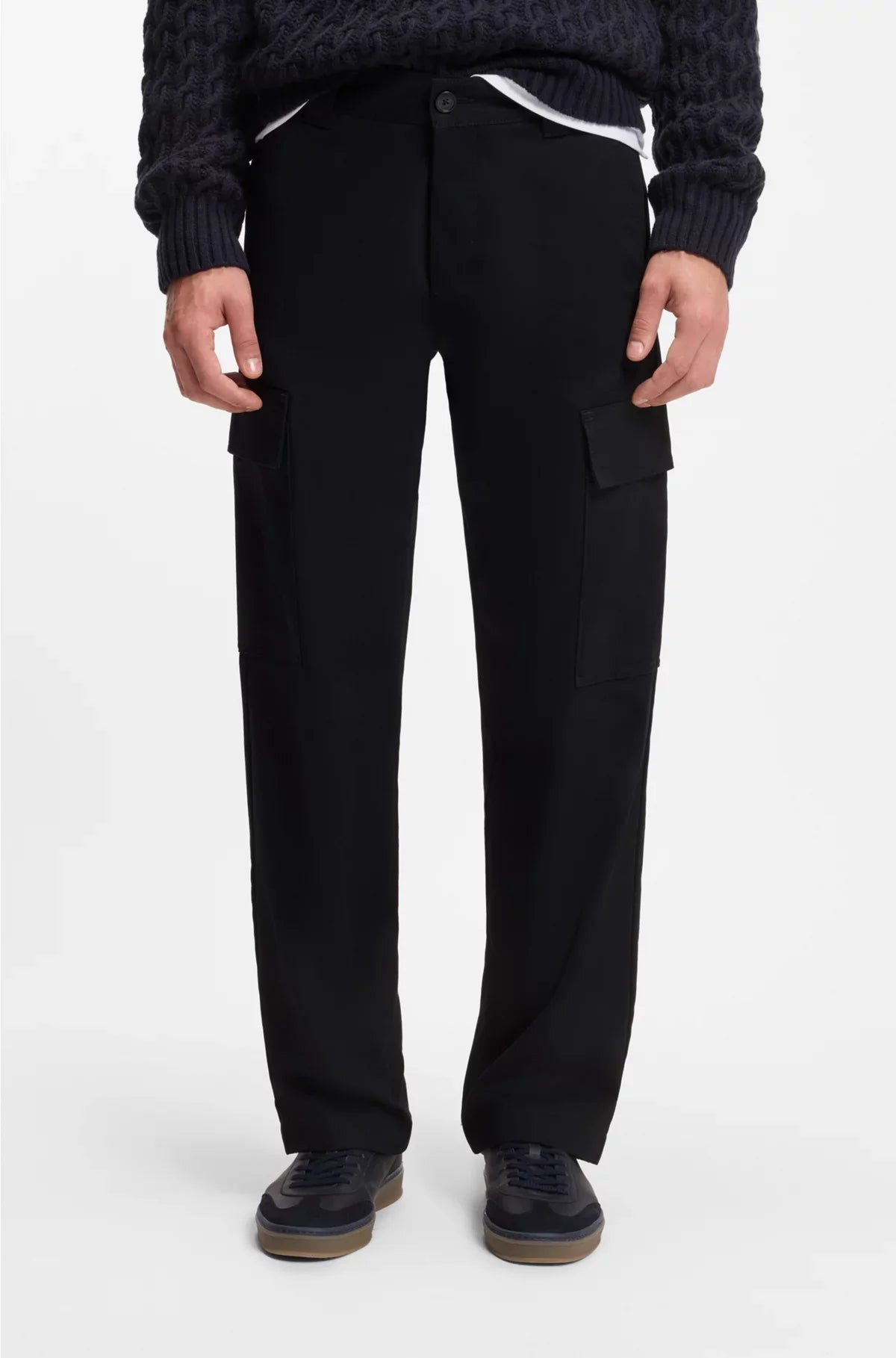 CARGO TROUSERS INMICRO-PATTERNED COTTON