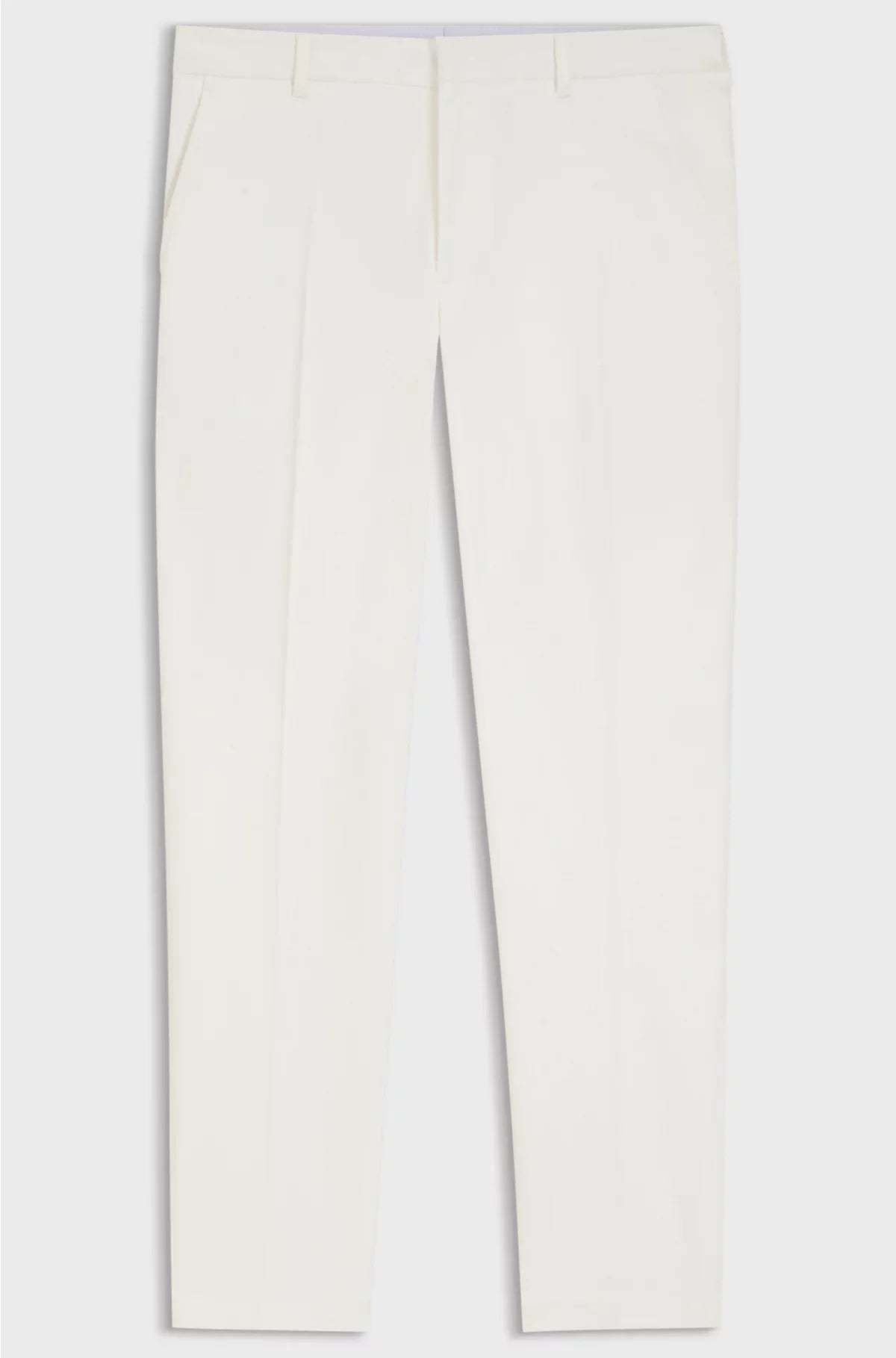 TAPERED-FIT TROUSERS IN MERCERISED STRETCH COTTON