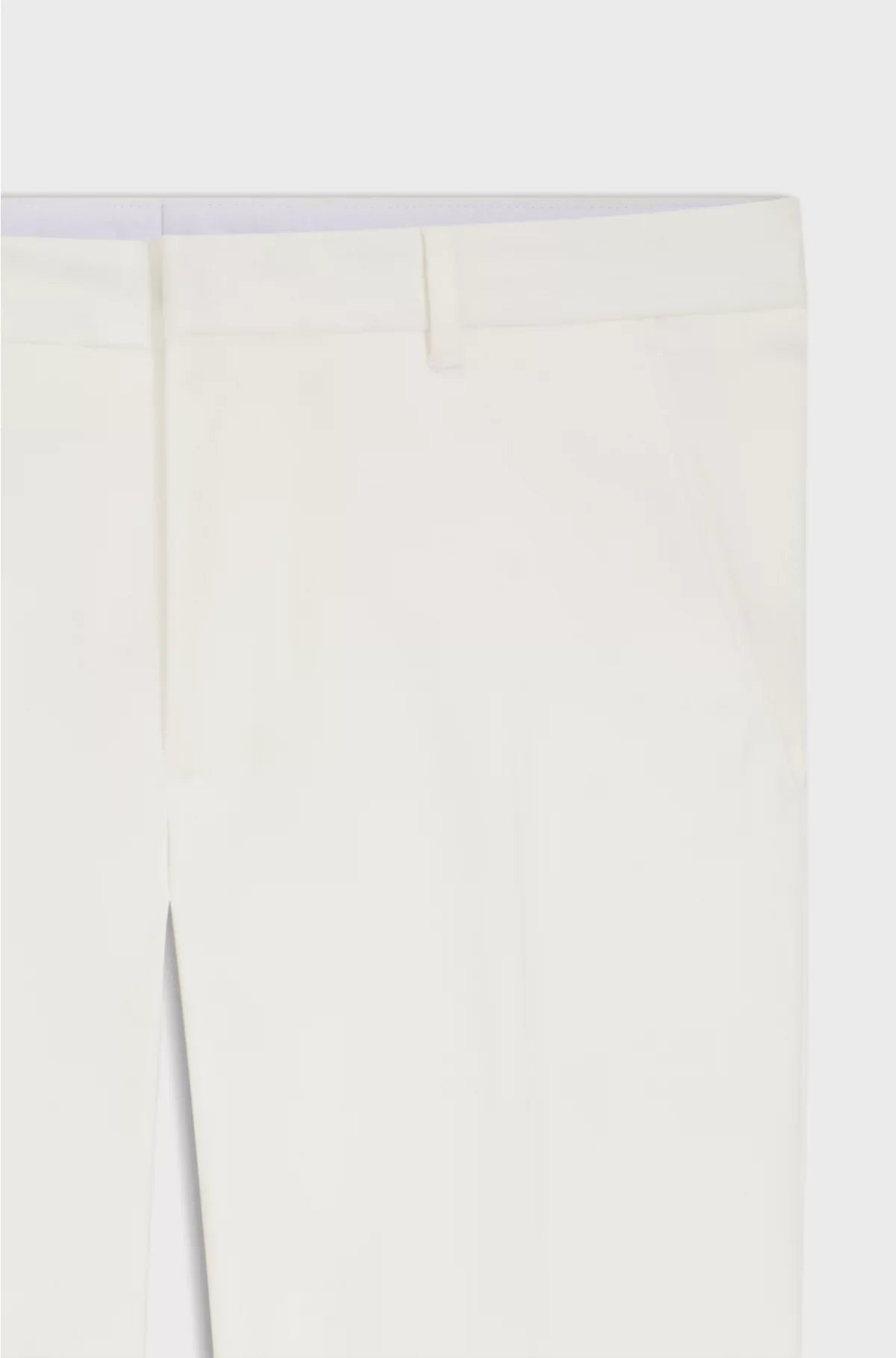 TAPERED-FIT TROUSERS IN MERCERISED STRETCH COTTON