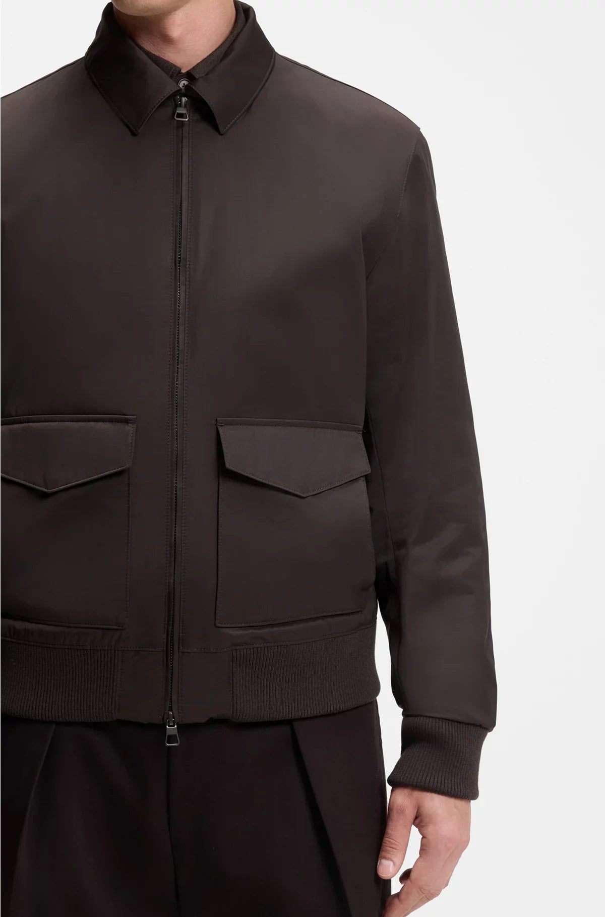 JACKET IN WATER-REPELLENT TWILL