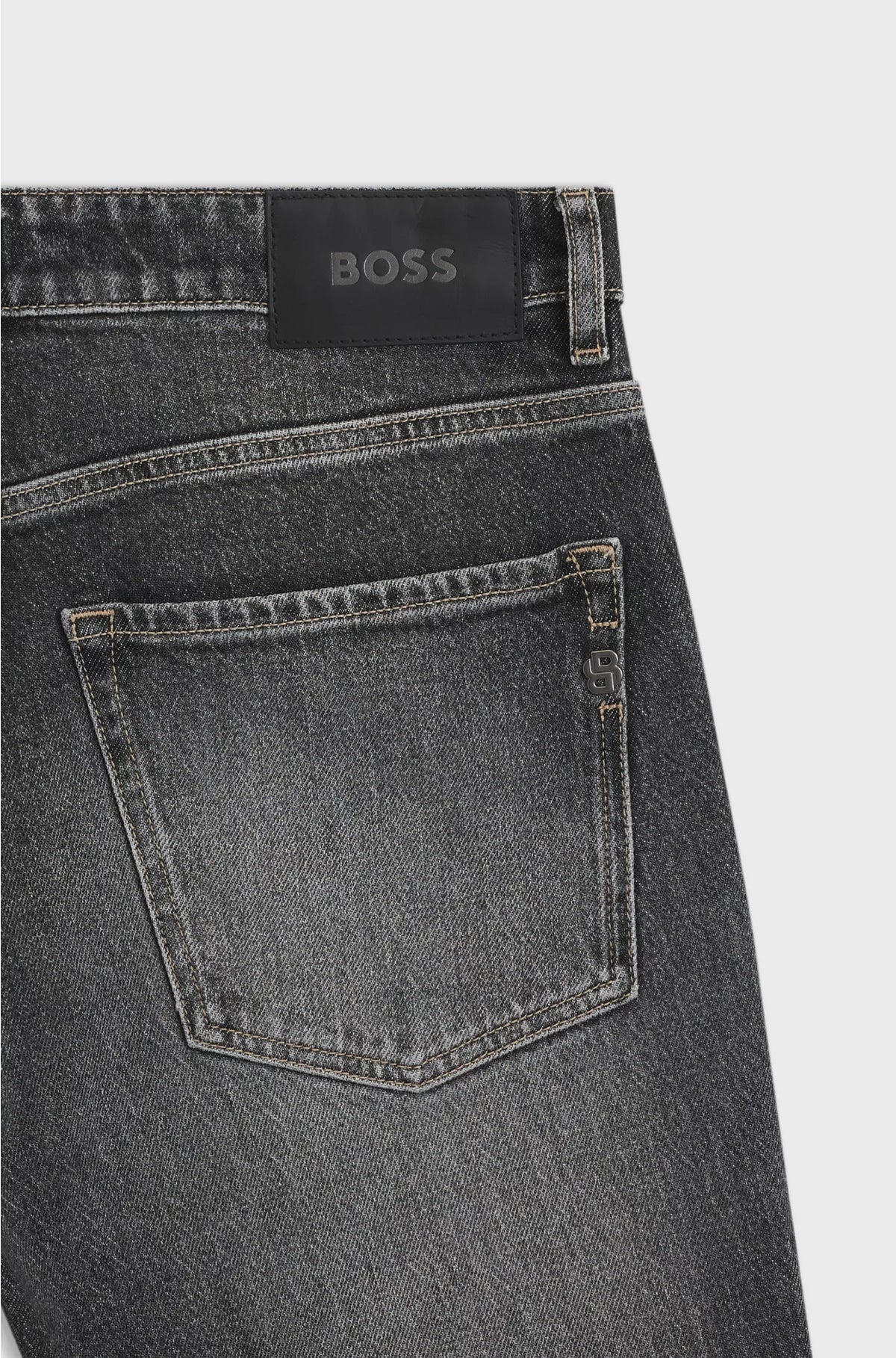 MAINE REGULAR-FIT JEANS IN BLACK STRETCH DENIM