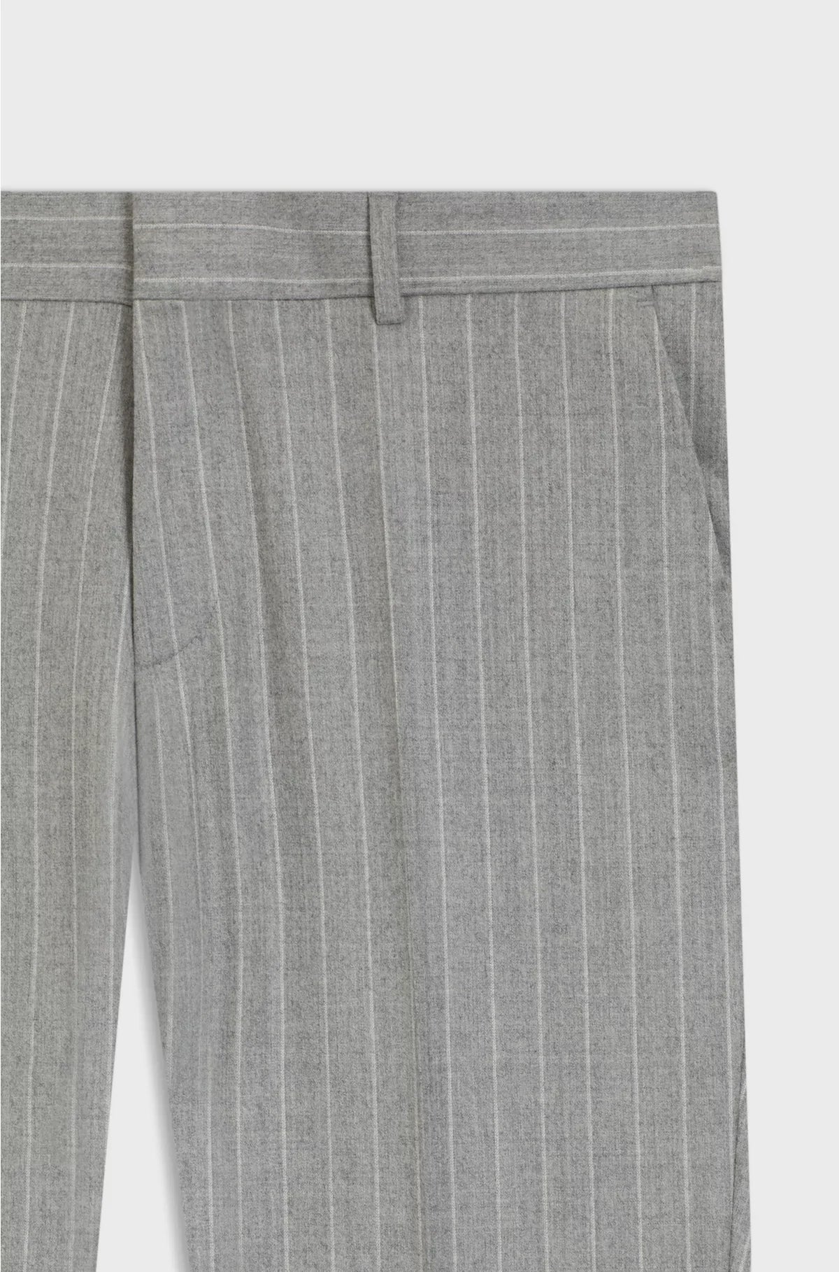 FORMAL TROUSERS IN STRIPED VIRGIN WOOL