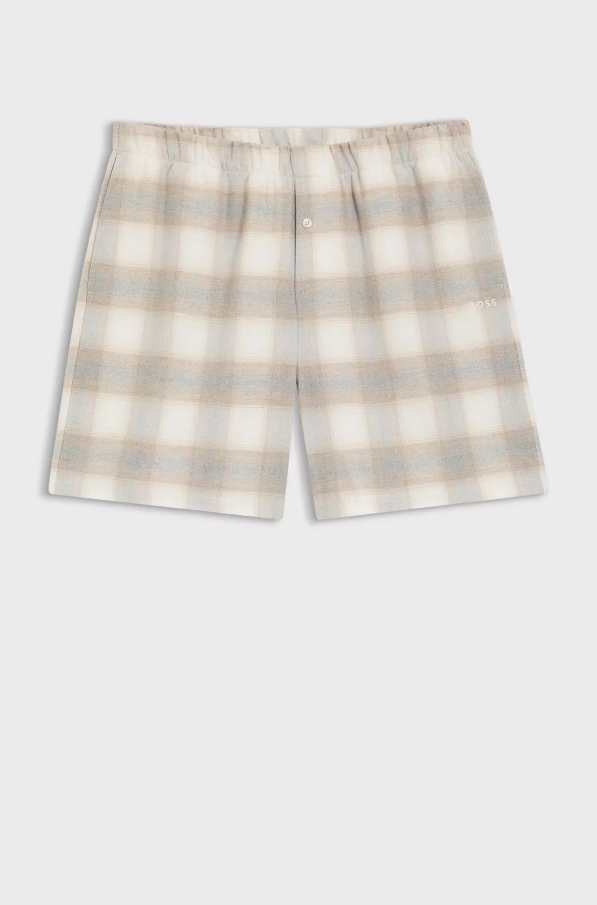 VICHY-CHECK PYJAMA SHORTS IN COTTON FLANNEL