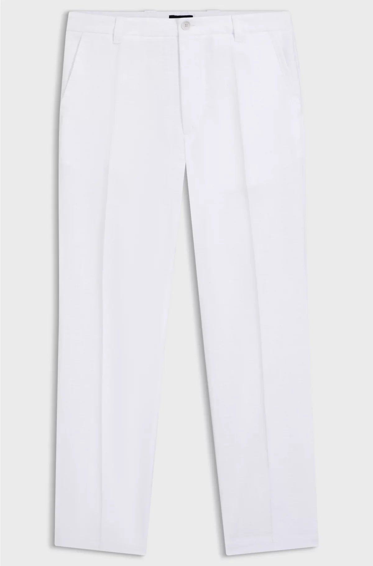 STRAIGHT-FIT TROUSERS IN LINEN