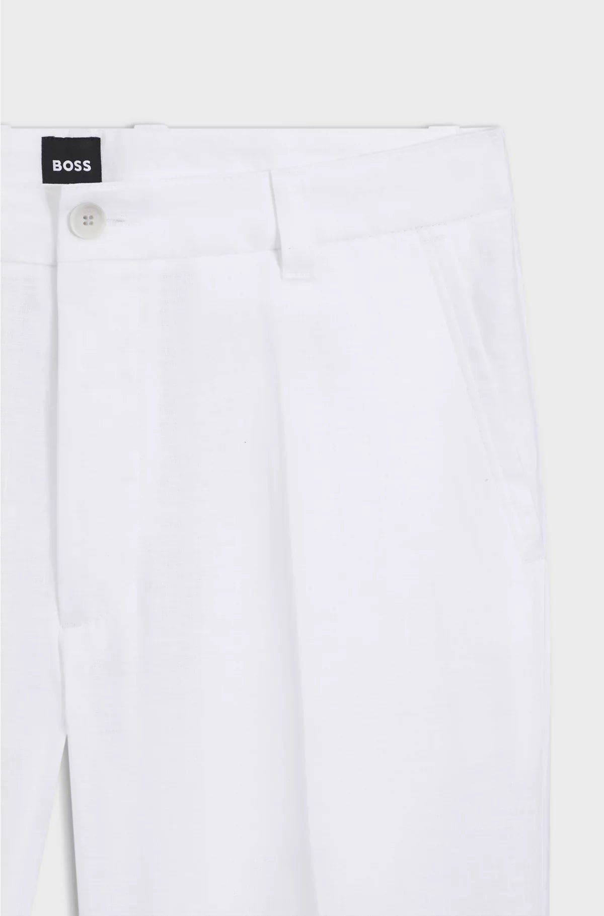STRAIGHT-FIT TROUSERS IN LINEN