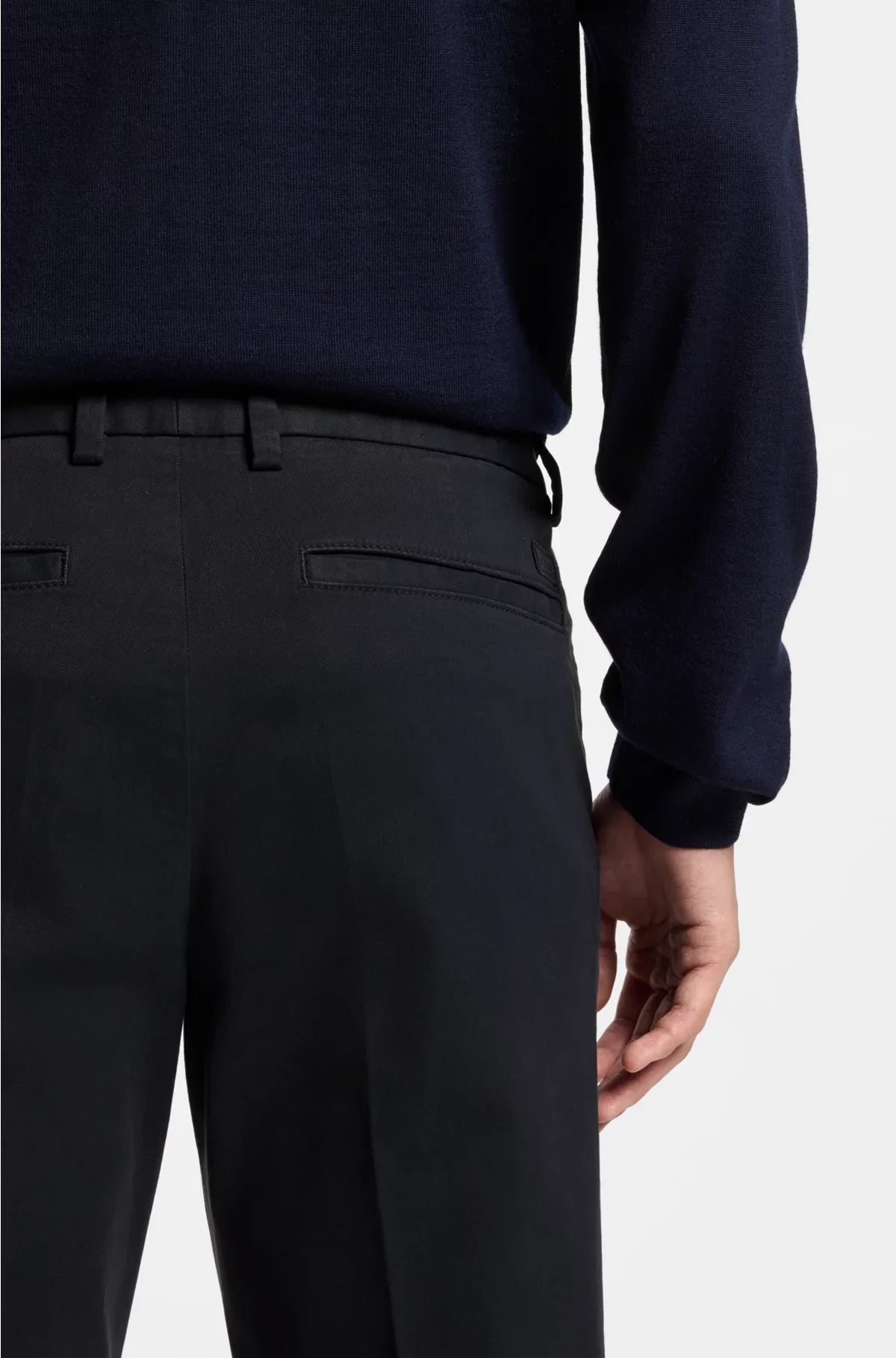 PANTALONI SLIM-FIT IN TWILL DI COTONE STRETCH