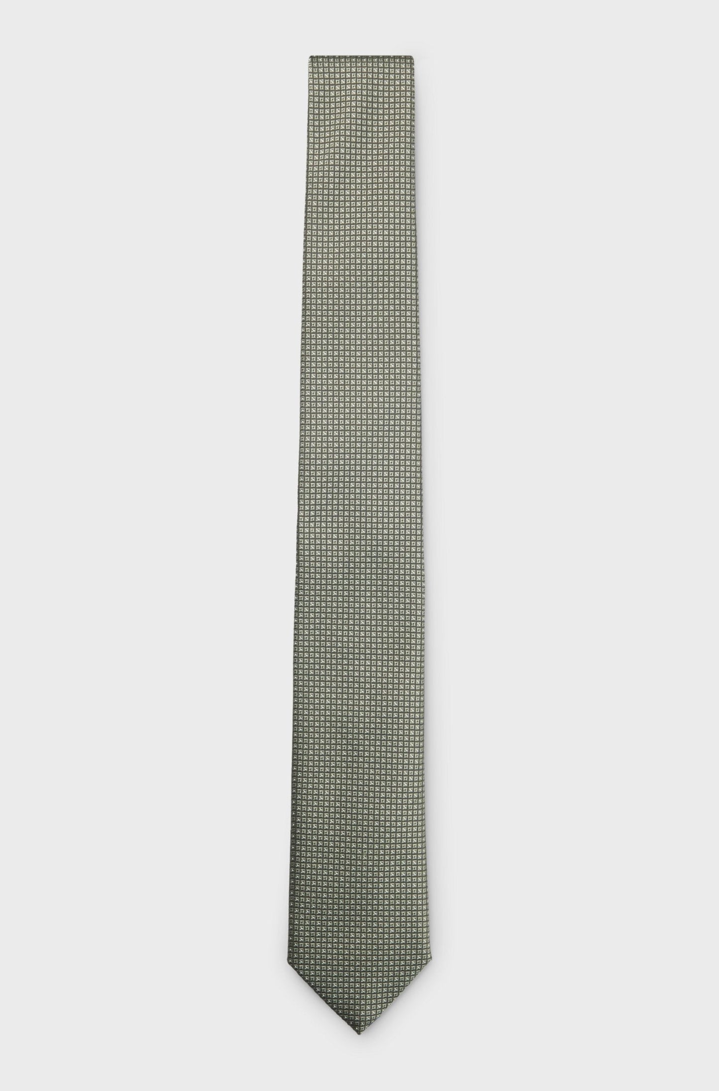 CRAVATTA IN MISTO SETA CON MOTIVO JACQUARD