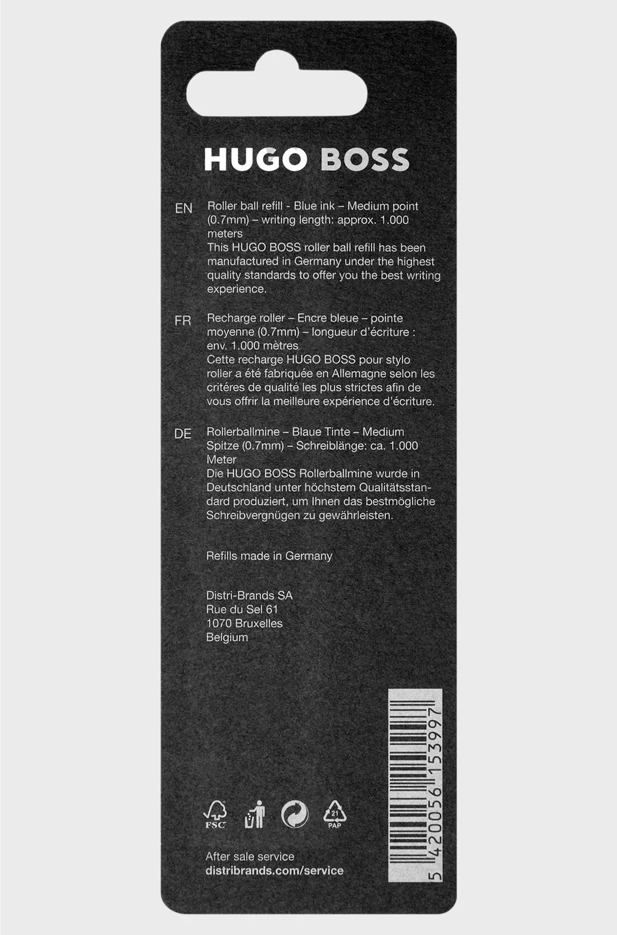 TWO-PACK OF BLUE-INK ROLLERBALL PEN REFILLS