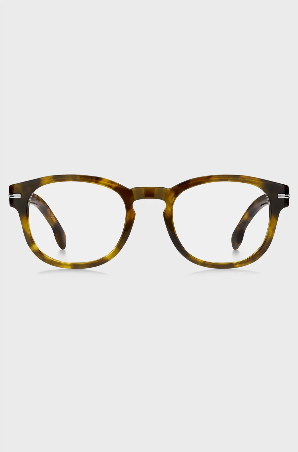 HAVANA-ACETATE OPTICAL FRAMES WITH SIGNATURE SILVER-TONE DETAIL