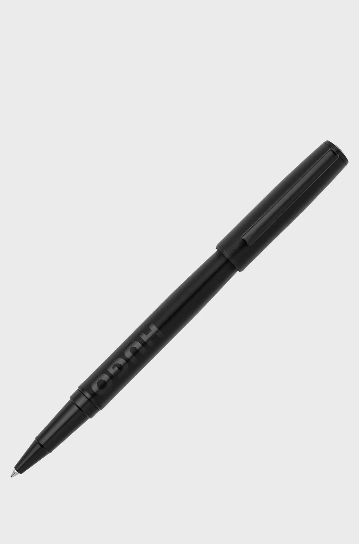 BLACK ROLLERBALL PEN WITH TONAL LOGO